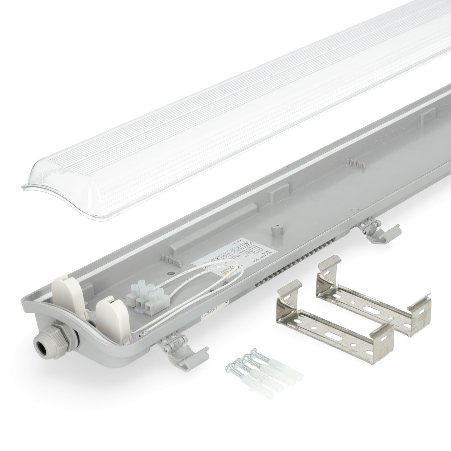 Oprawa hermetyczna AMPER 2X60 na świetlówki T8 LED - LAITICA