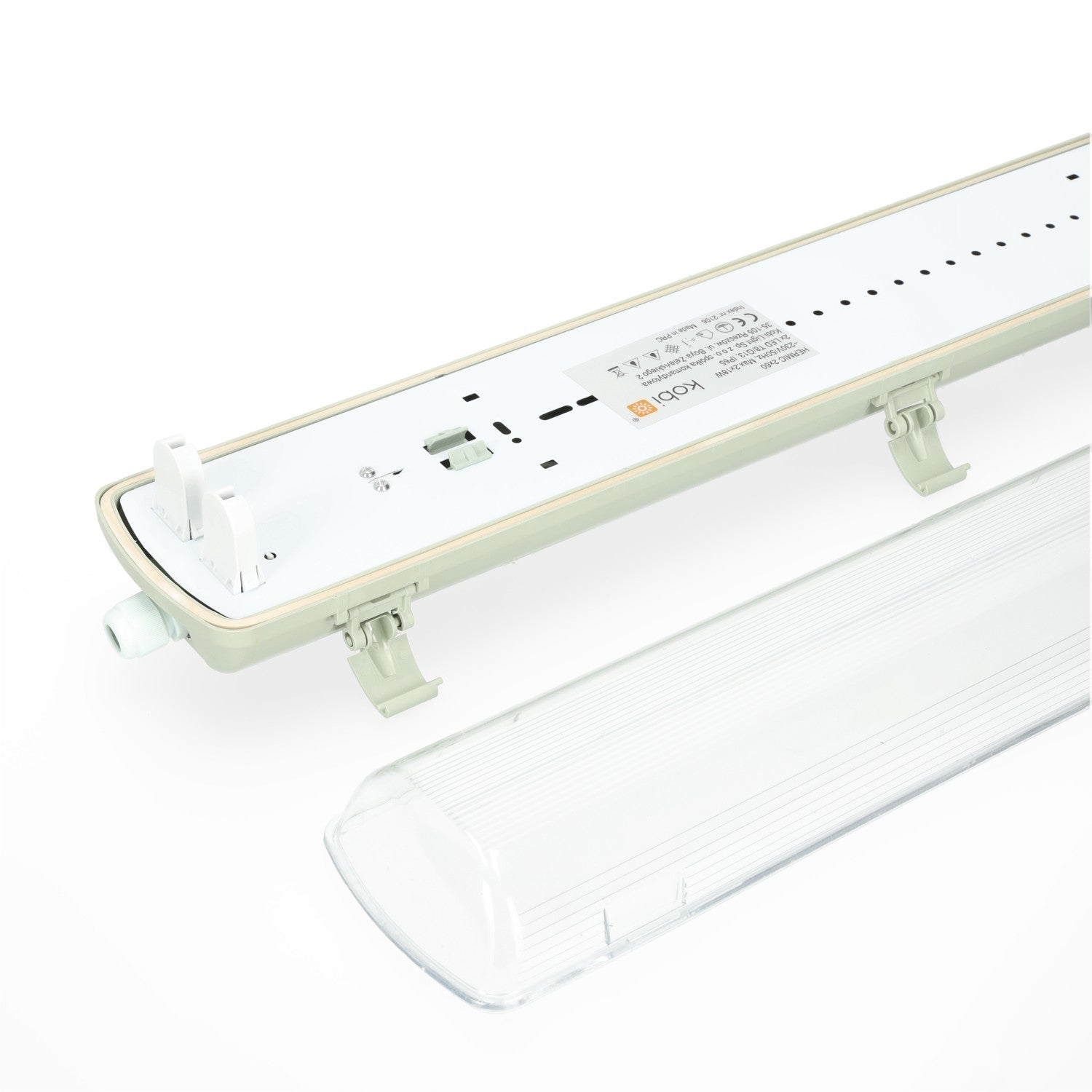 Oprawa hermetyczna AQUA S na świetlówki T8 LED 2x60 cm - LAITICA