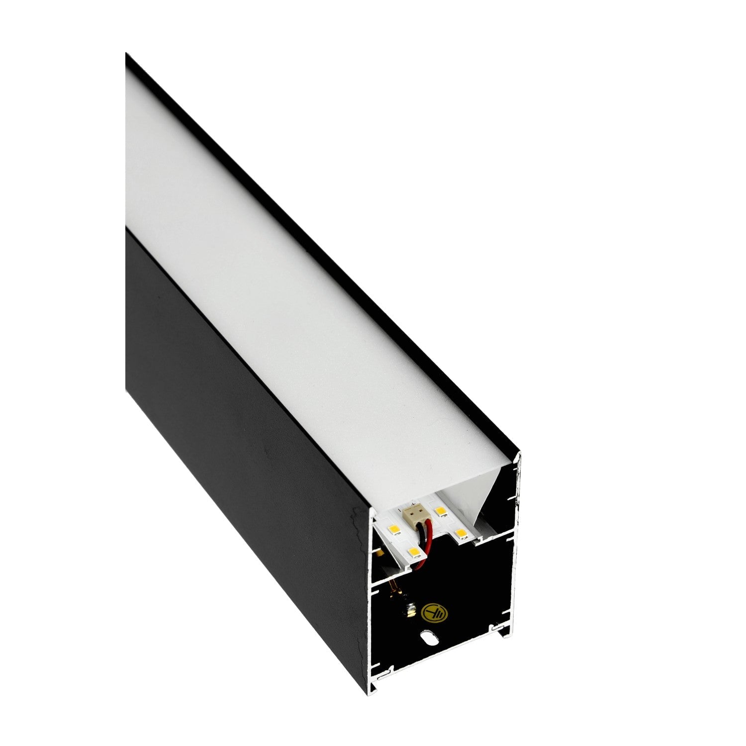 Oprawa JUVE wbudowane diody LED barwa neutralna 20W 120 cm CZARNA 2400lm - LAITICA