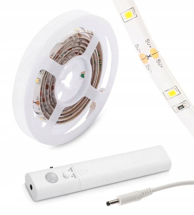 Oprawa meblowa z czujnikiem 3,4W barwa ciepłobiała 3000K na baterie - LAITICA