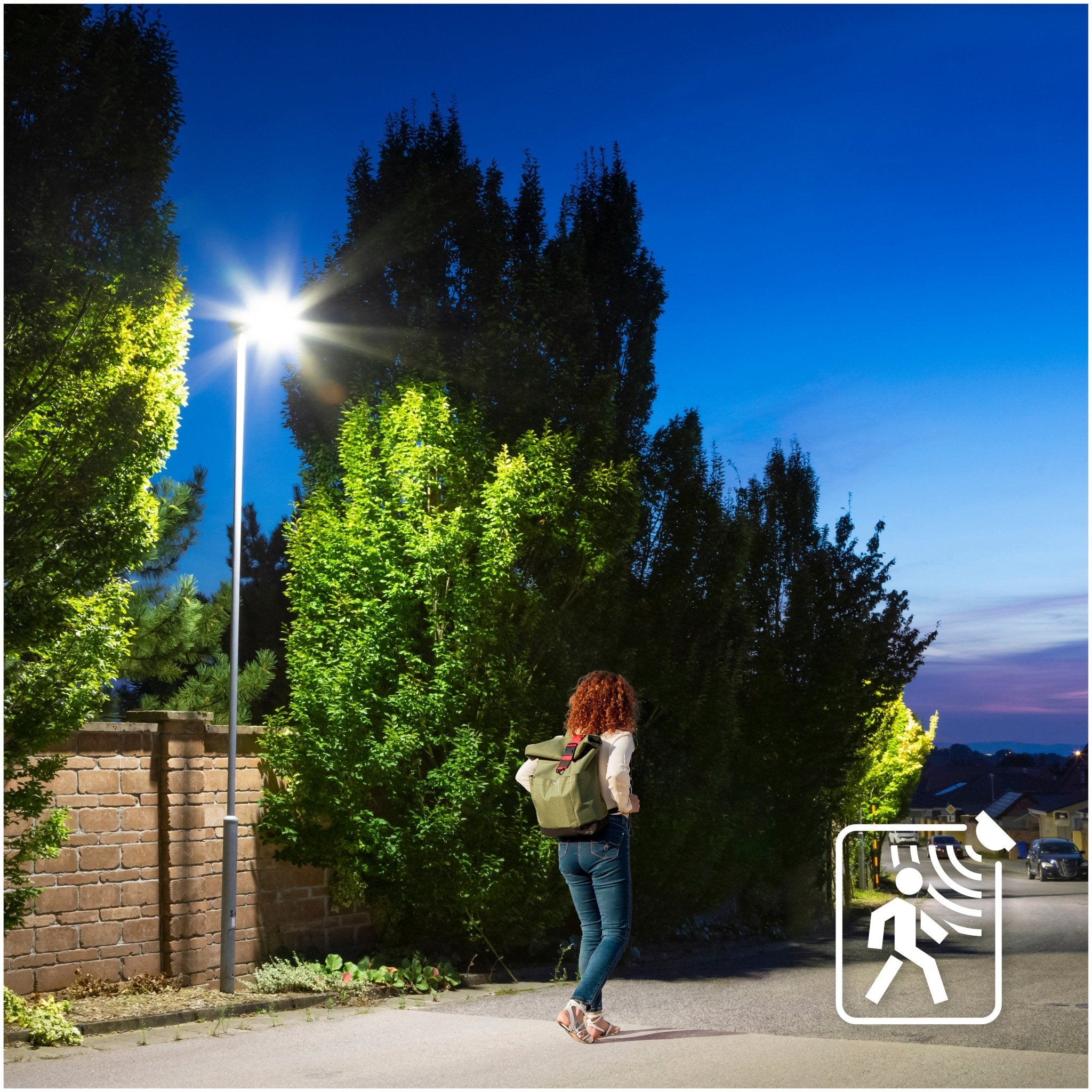 Oprawa Solarna Uliczna LED 15W Czujnik Ruchu Naświetlacz Barwa Neutralna - LAITICA