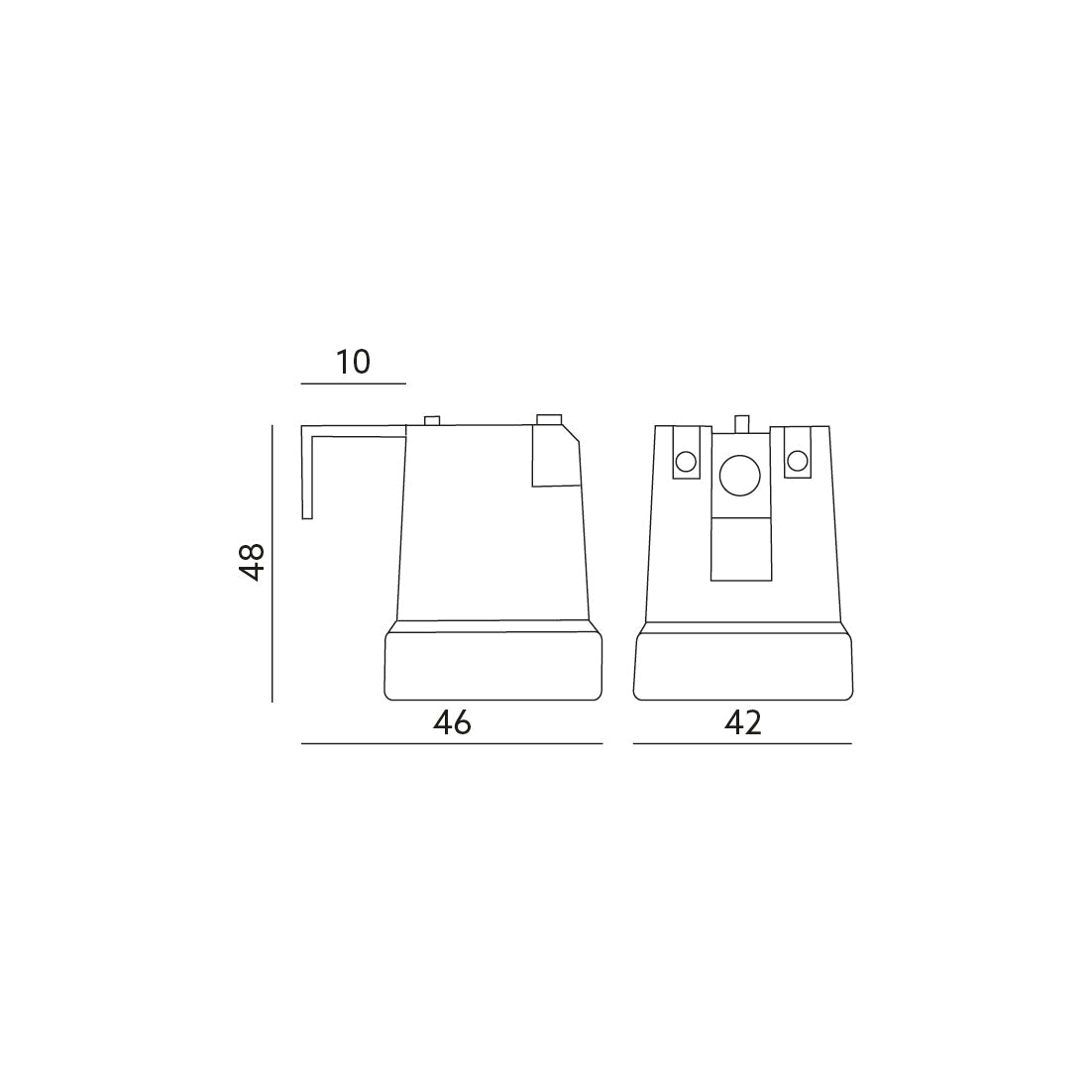 Oprawka ceramiczna HOLDER na trzonek E27 - LAITICA