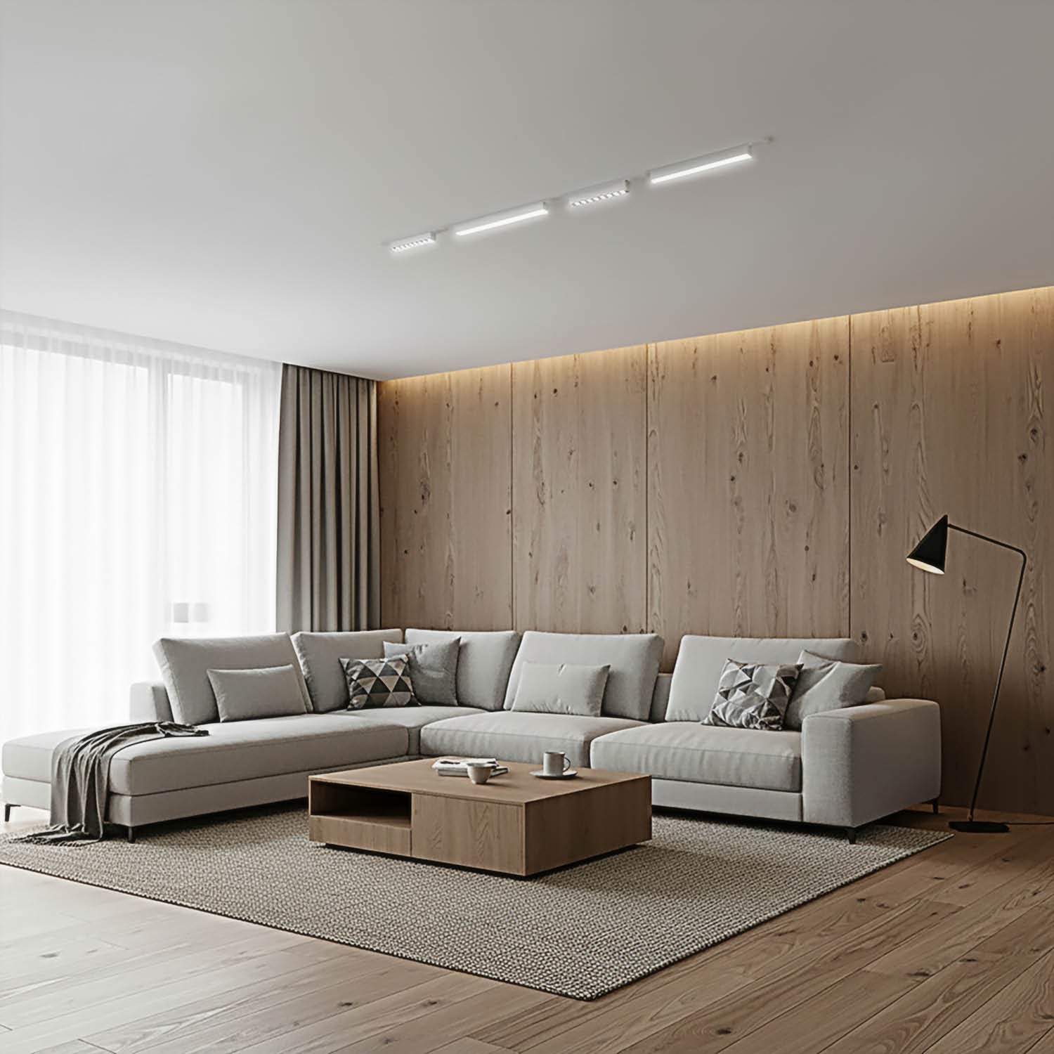 Oświetlenie szynowe magnetyczne LED 2m + 2x10W i 2x20W 3CCT - LAITICA