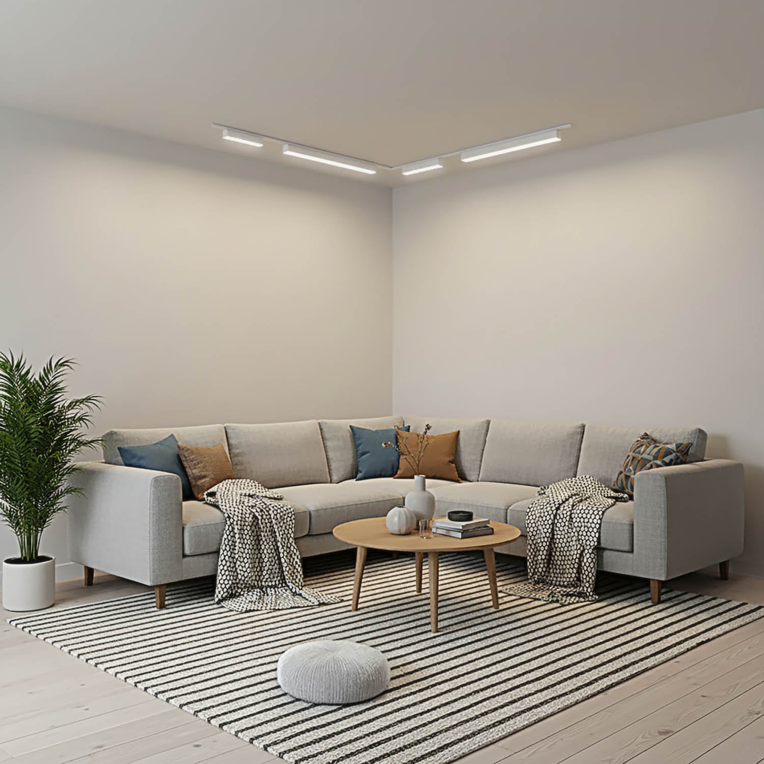 Oświetlenie szynowe magnetyczne LED 2m + lampy 10W i 20W 3CCT - LAITICA