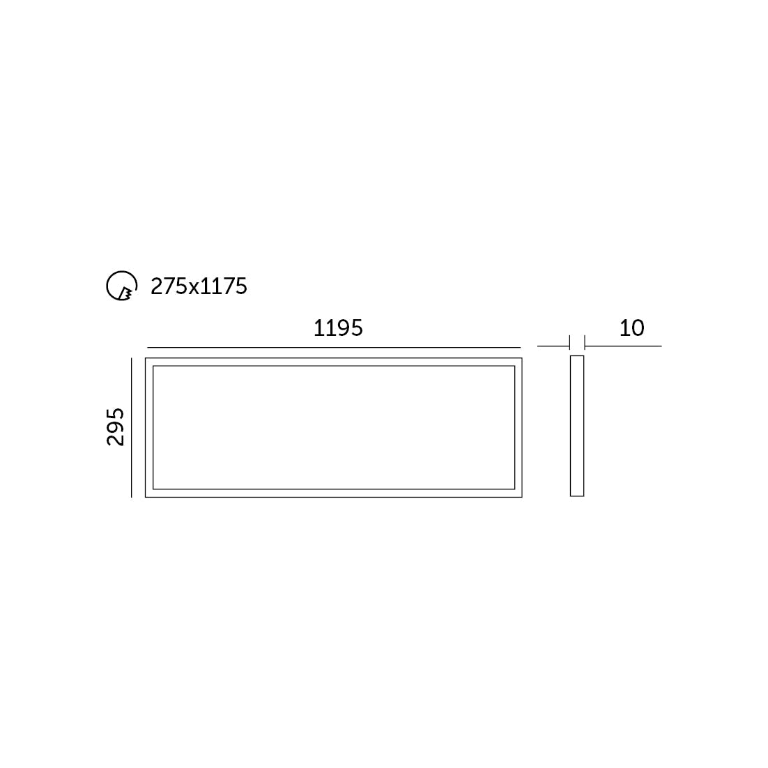 Panel LED HELION PRO 40W 30x120 barwa neutralna biała - LAITICA