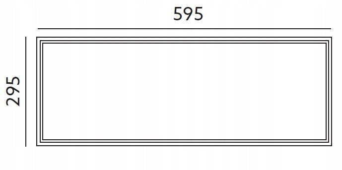 Panel SUFITOWY LED 28W 30x60 podtynkowy neutralny lampa sufitowa - LAITICA
