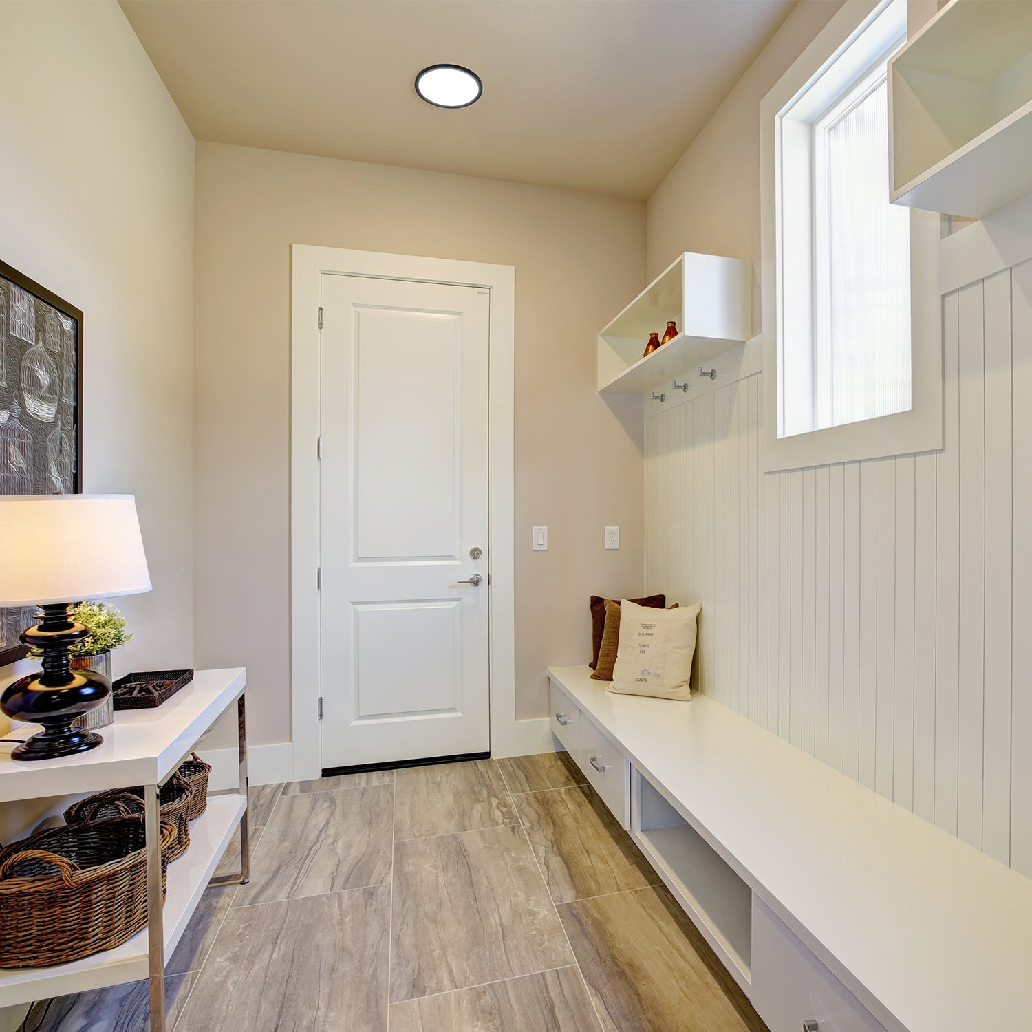 Plafon LED 24W IP54 z czujnikiem ruchu i zmierzchu + pilot | lampa sufitowa 3 barwy światła - LAITICA