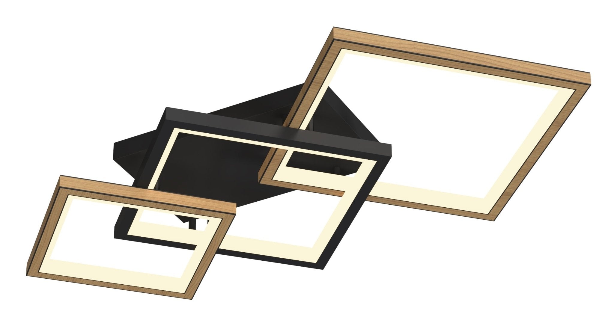 Plafon prostokątny LED MALTA barwa ciepła NOWOCZESNA lampa do sypialni - LAITICA