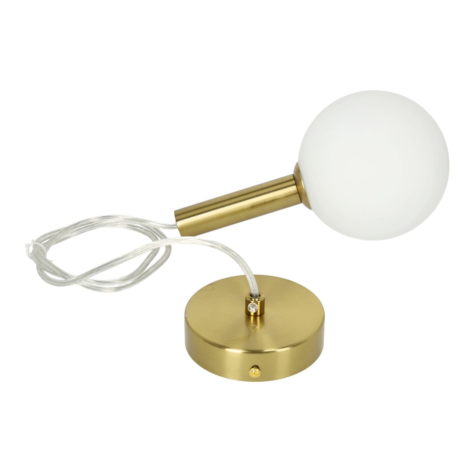 Pojedyncza Wisząca lampa Złota 1xG9 Szklany Klosz Kula Do Salonu Sypialni - LAITICA