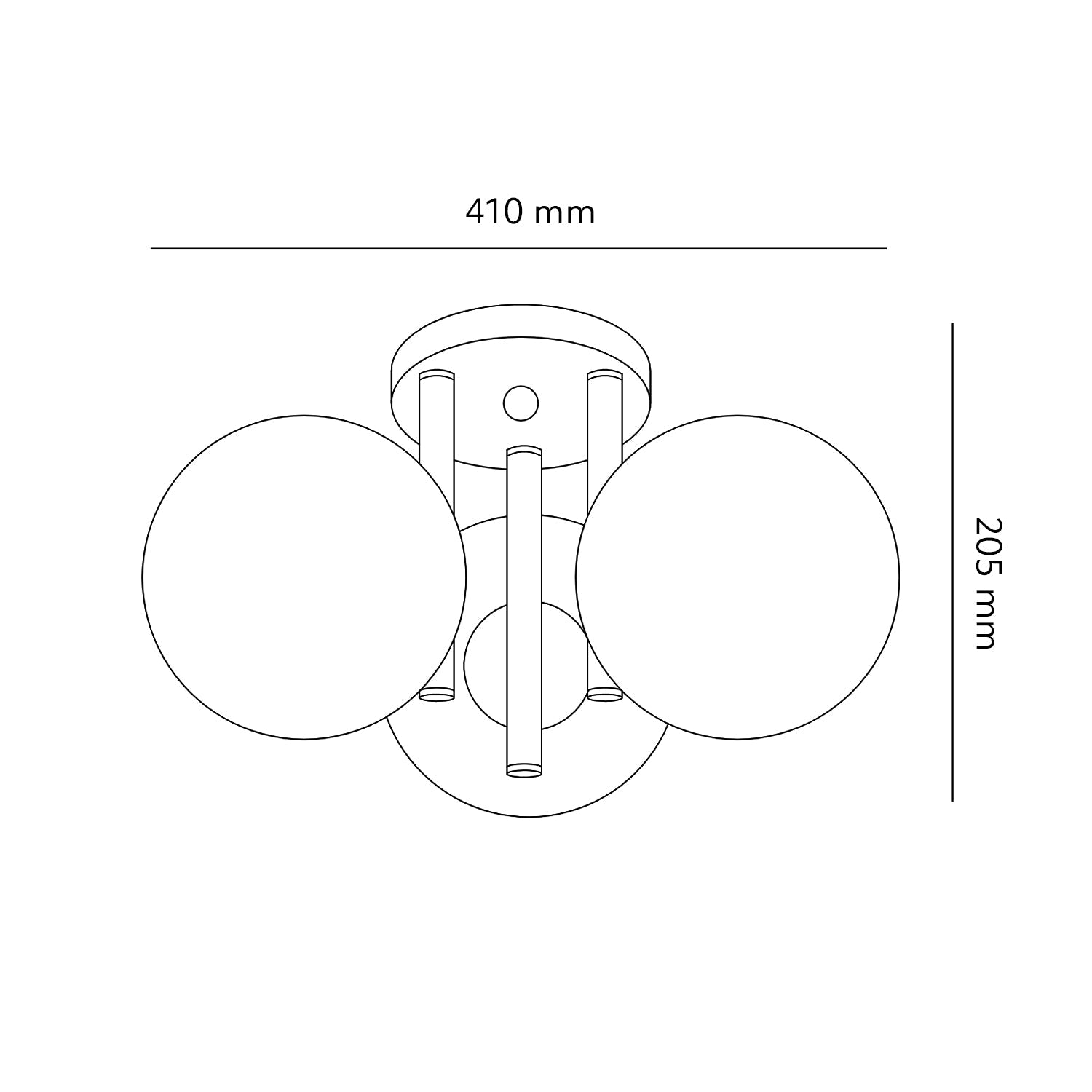 Potrójna Lampa Sufitowa Chrom Klosze Okrągłe 3xG9 Nowoczesna Przysufitowa - LAITICA