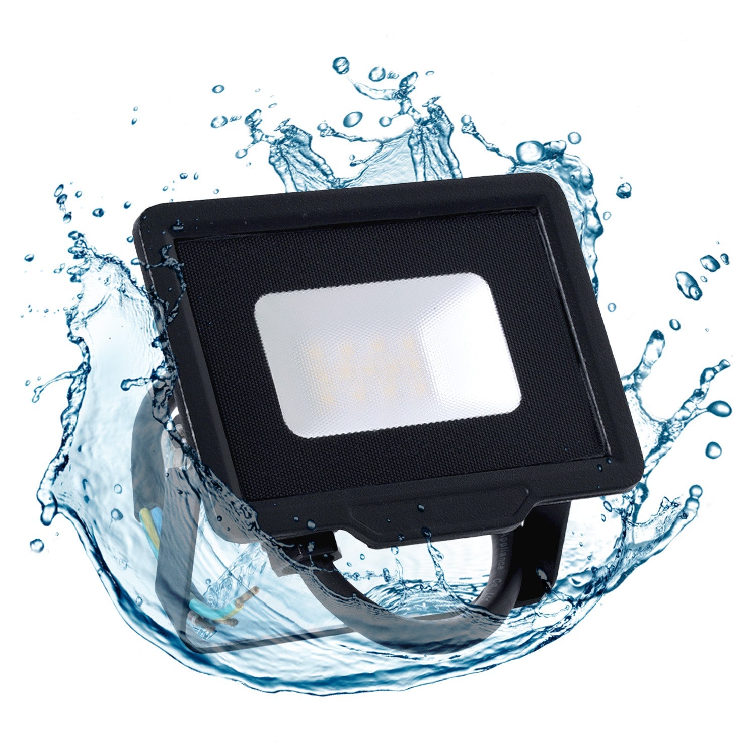 Praktyczny projektor oświetleniowy TOKIO 10W czarny barwa zimnobiała - LAITICA