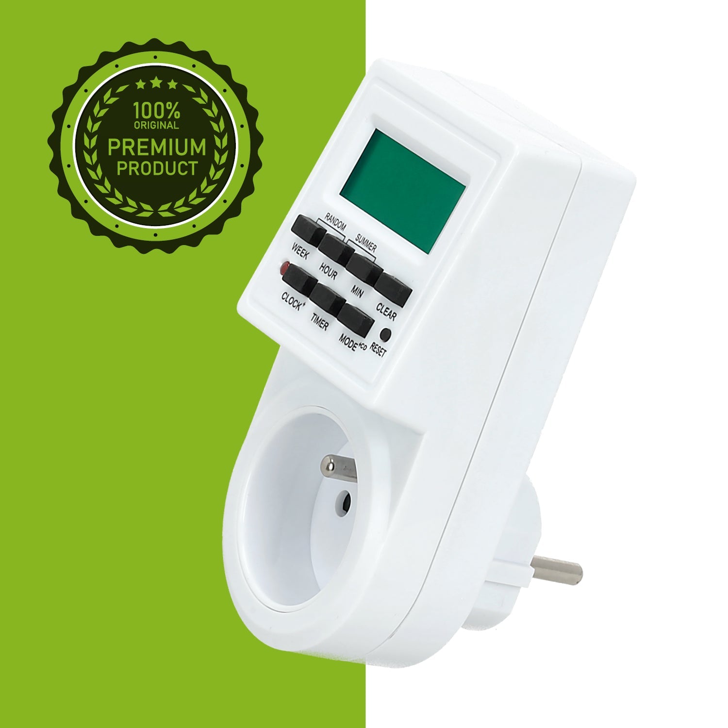 Programator Elektroniczny Czasowy do Gniazdka TIMER Wyświetlacz Wyłącznik - LAITICA