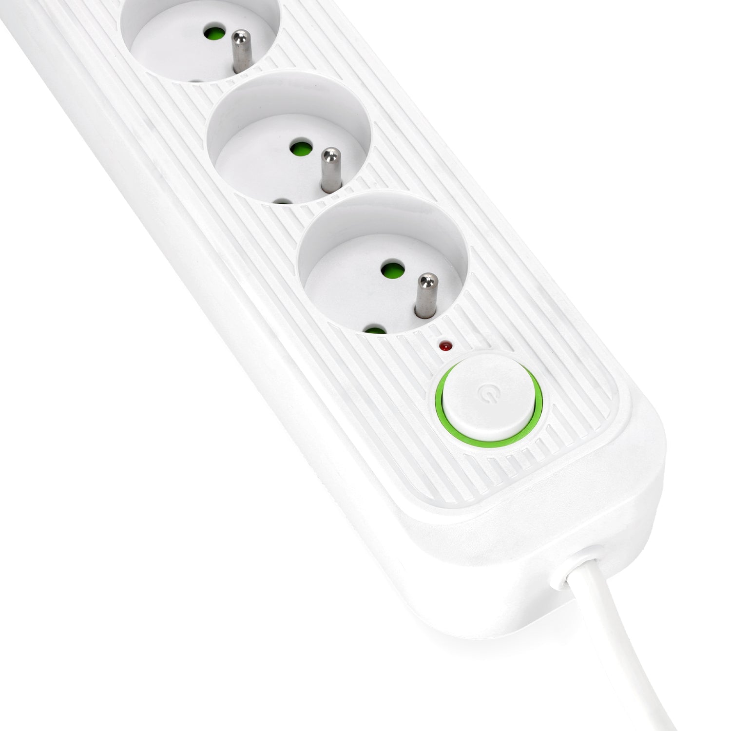 Przedłużacz 4 gniazda 1,5m LISTWA ZASILAJĄCA biały + 4x USB Z WŁĄCZNIKIEM - LAITICA