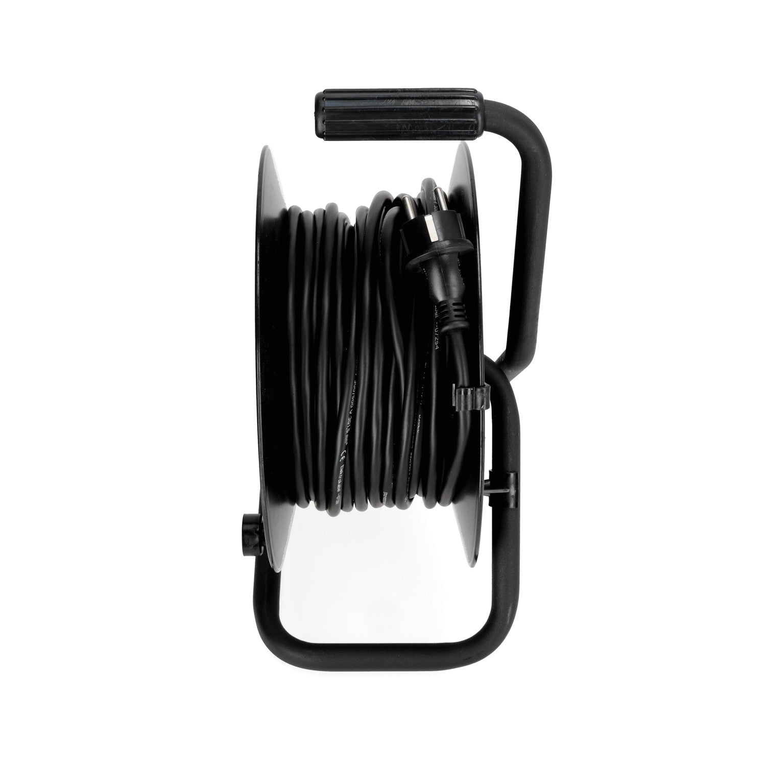 Przedłużacz bębnowy ogrodowy 25m 4 gniazda guma 3x1,5mm zwijany Z UCHWYTEM - LAITICA