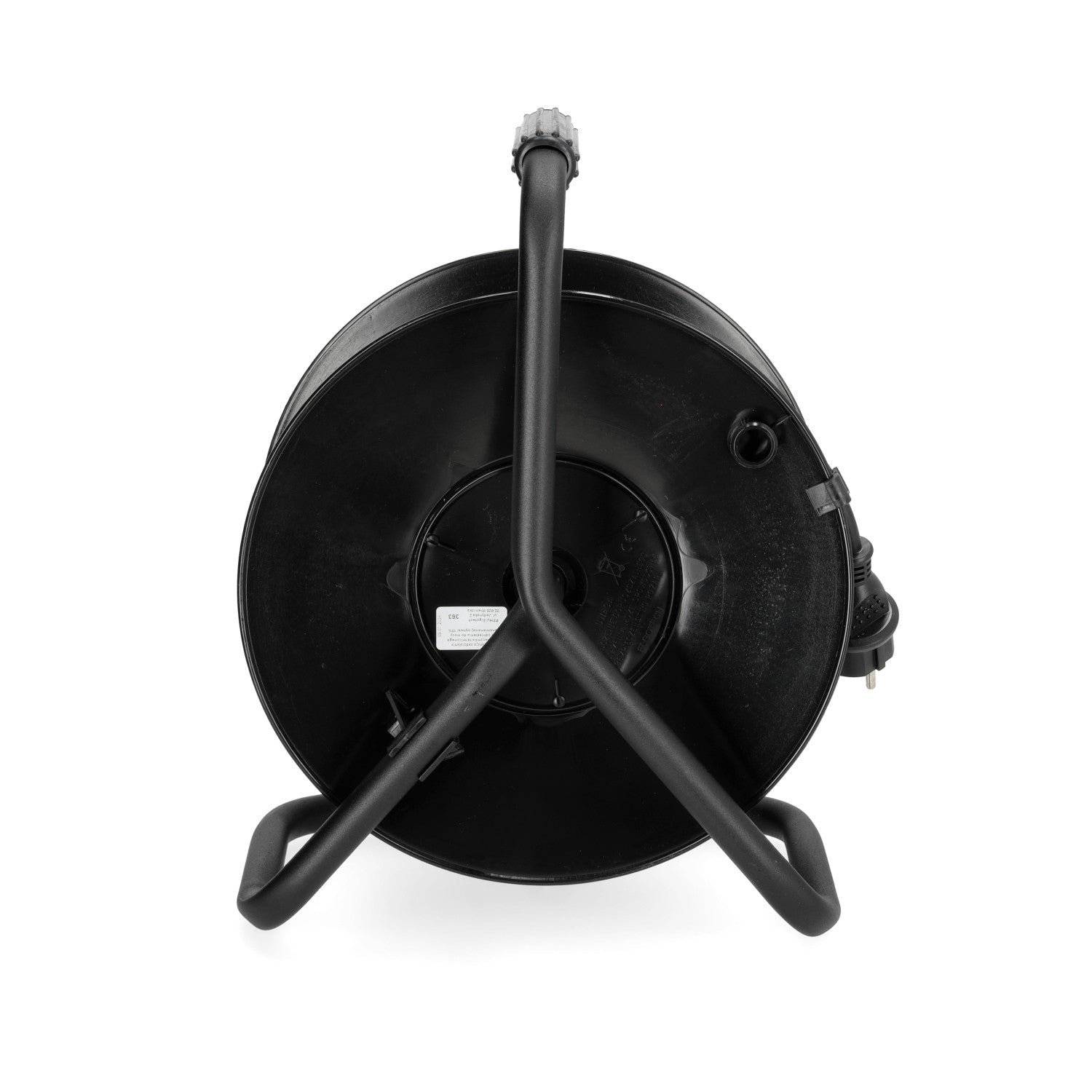 Przedłużacz bębnowy ogrodowy 30m 4 gniazda guma 3x1,5mm zwijany Z UCHWYTEM - LAITICA