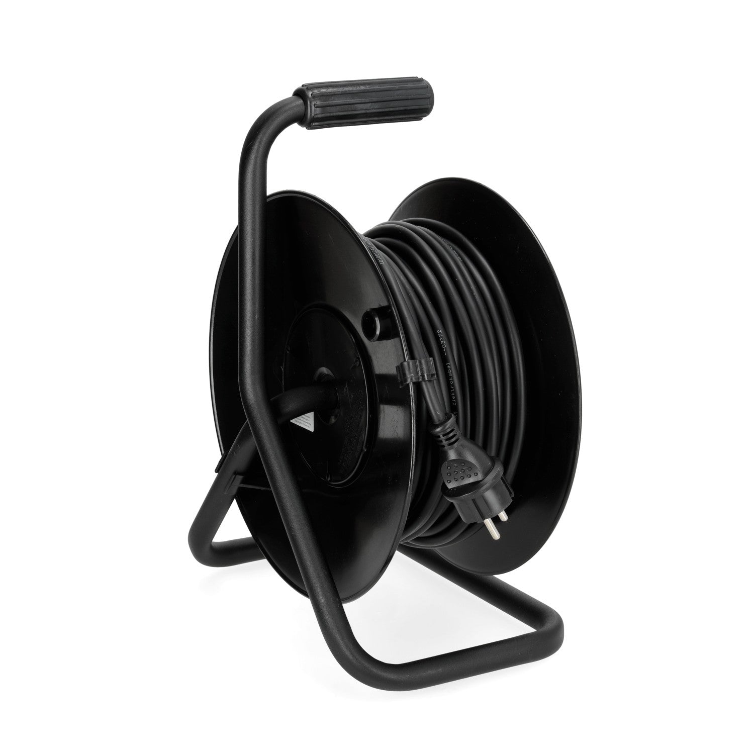 Przedłużacz bębnowy ogrodowy 30m 4 gniazda guma 3x1,5mm zwijany Z UCHWYTEM - LAITICA