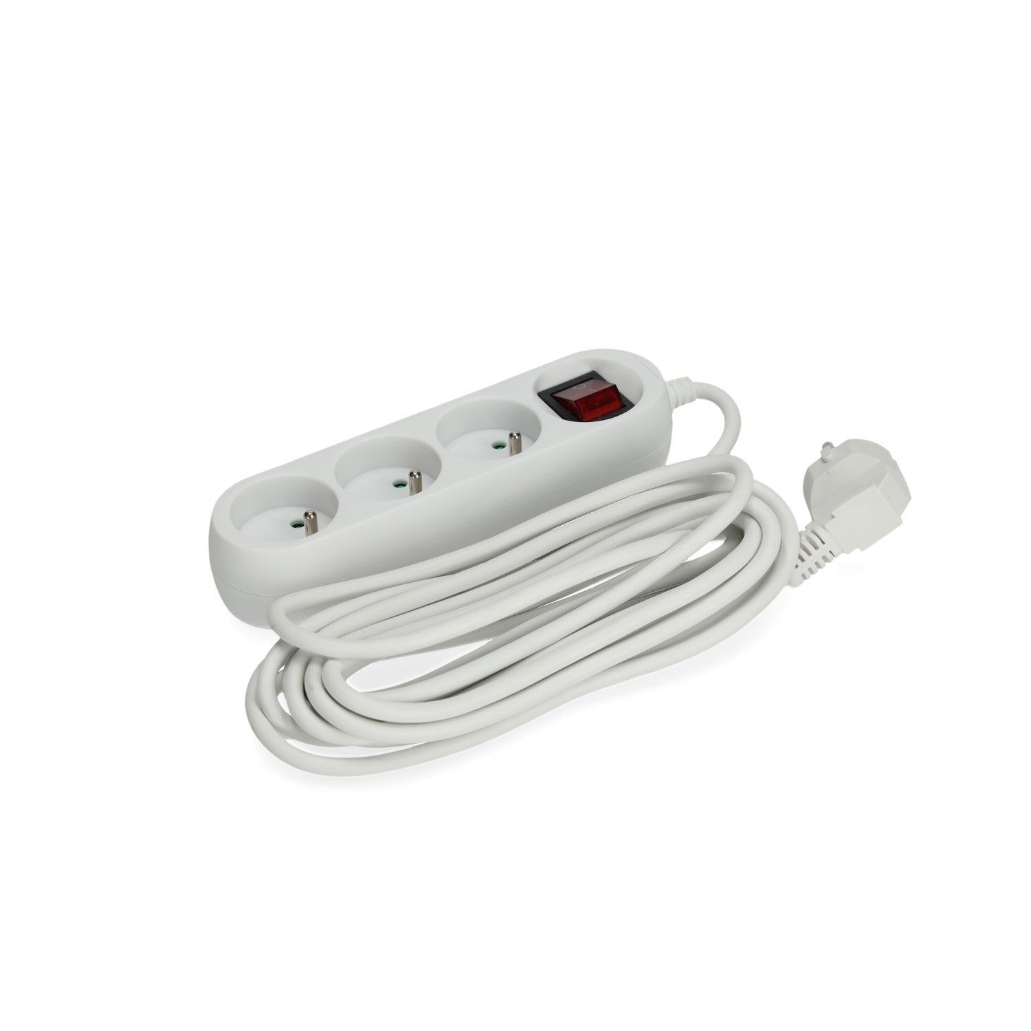 Przedłużacz LARGO 3 - gniazda długość 5 metrów z uziemieniem i wyłącznikiem - LAITICA