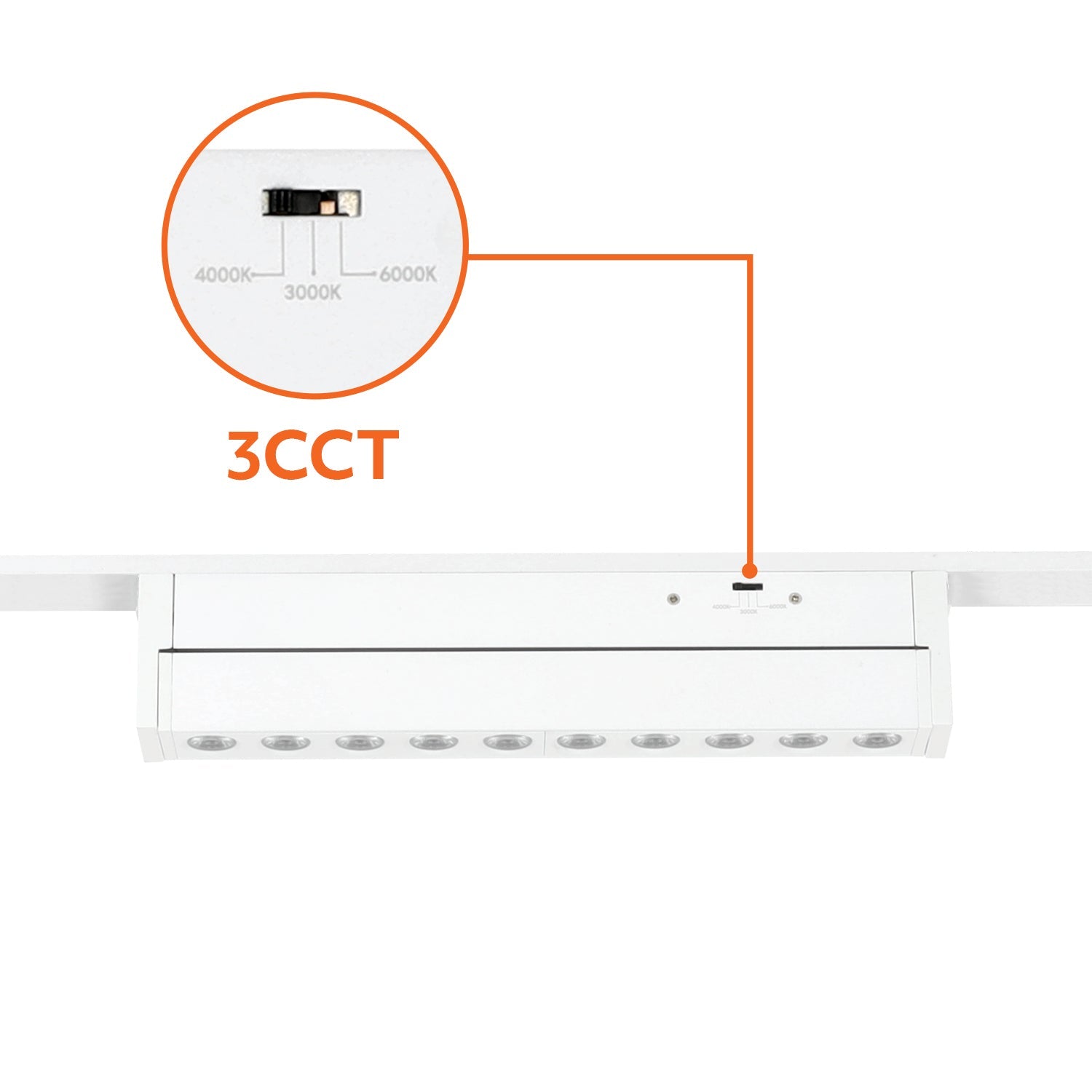 Reflektor LED magnetyczny 10W – kąt świecenia 24°