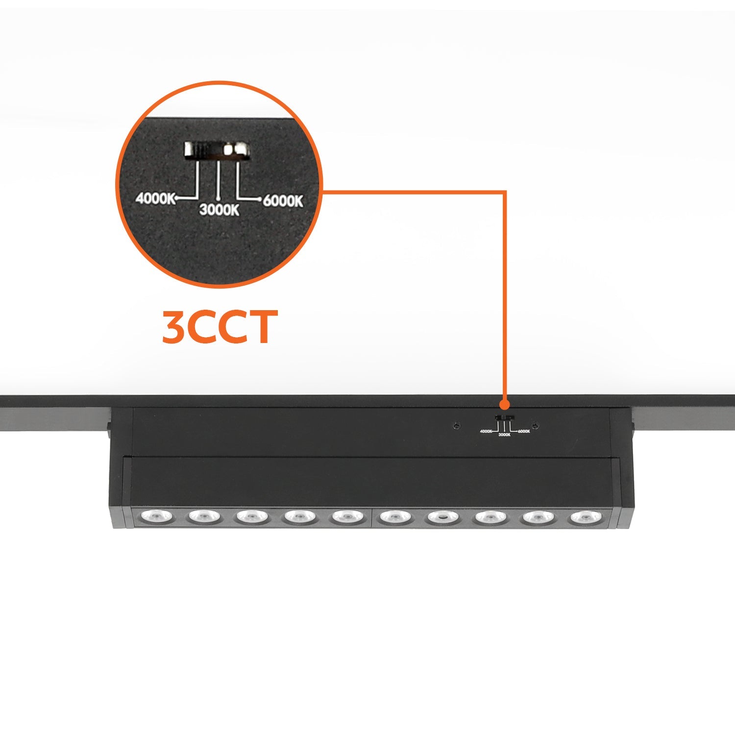 Reflektor LED magnetyczny 10W – kąt świecenia 24°