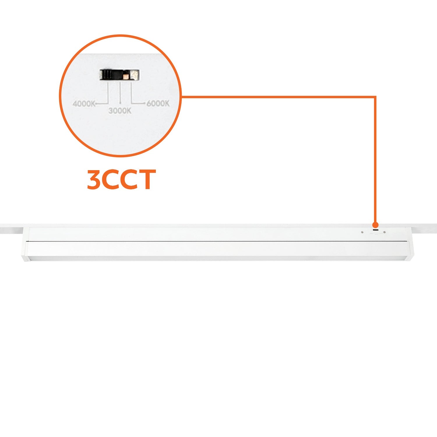 Reflektor magnetyczny LED 20W 3CCT do szyny magnetycznej natynkowej – biały - LAITICA