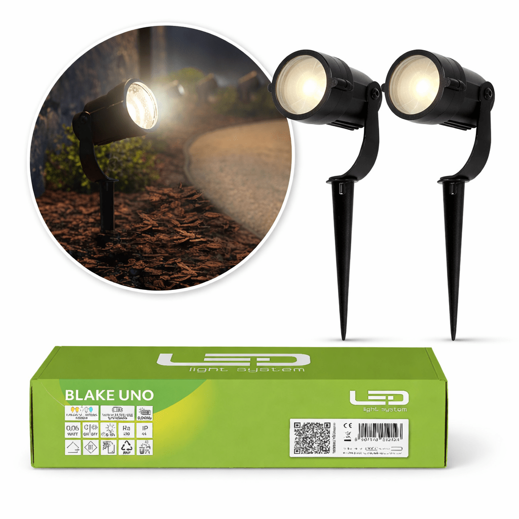 Reflektor Ogrodowy GU10 IP65 Lampa Ogrodowa Punktowa Zewnętrzna - 2szt - LAITICA