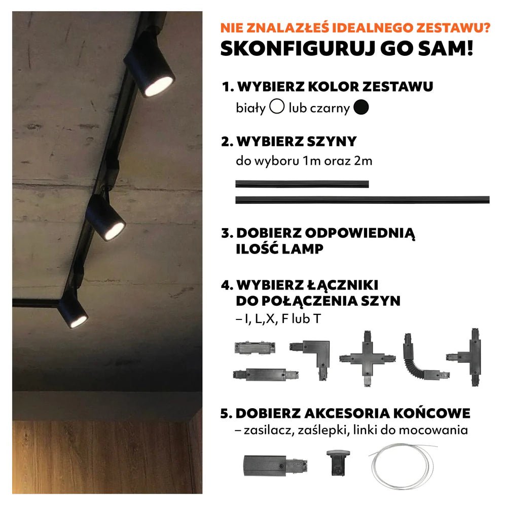 Reflektor szynowy LAITILINE FLEX 36W 4000K Laitica Lampa na Szynoprzewód - LAITICA