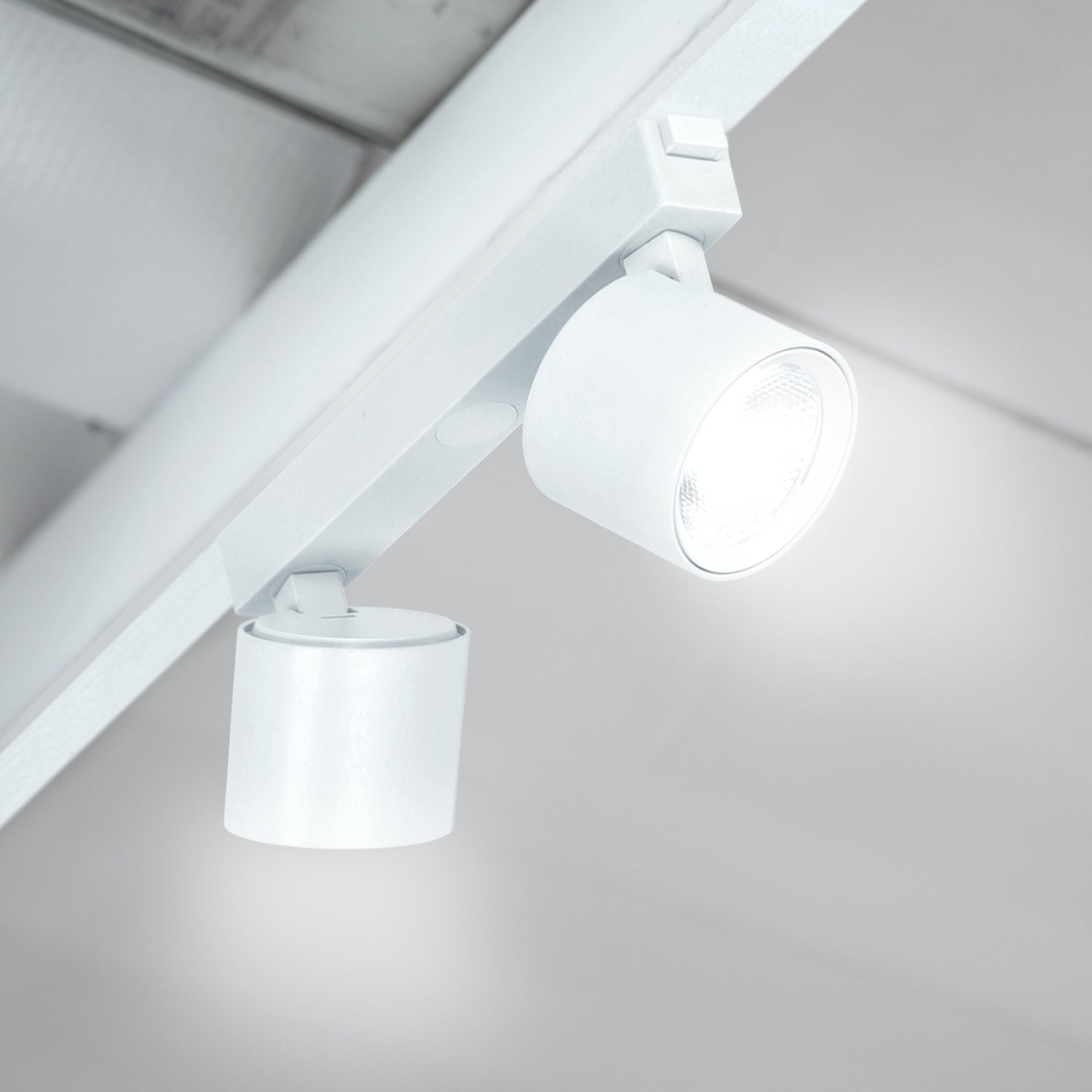 Reflektor szynowy LED 14W (2×7W) do szyn magnetycznych natynkowych 3CCT, biały, 24°, 1162 lm - LAITICA