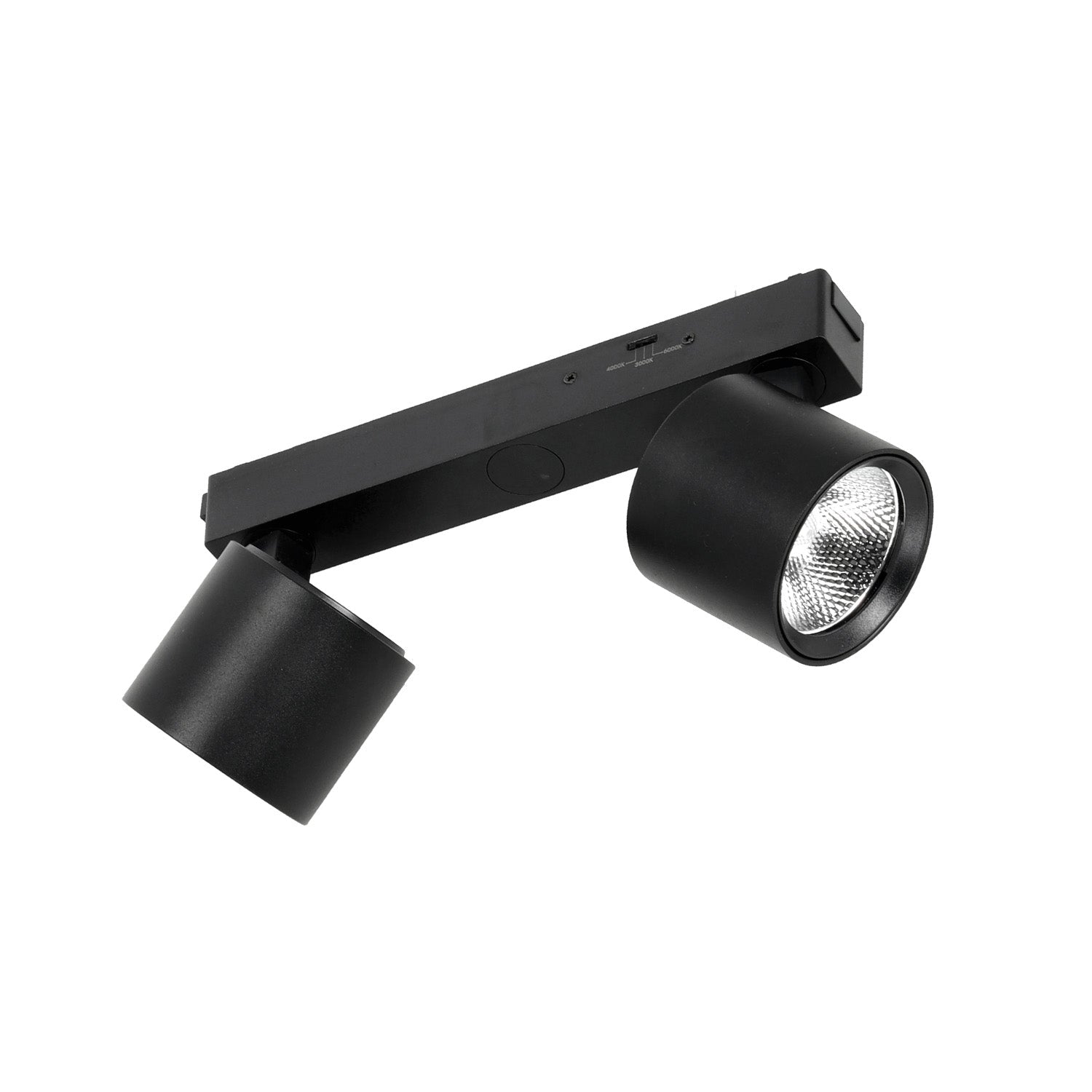 Reflektor szynowy LED 14W (2×7W) do szyn magnetycznych natynkowych 3CCT, czarny, 24°, 1162 lm - LAITICA