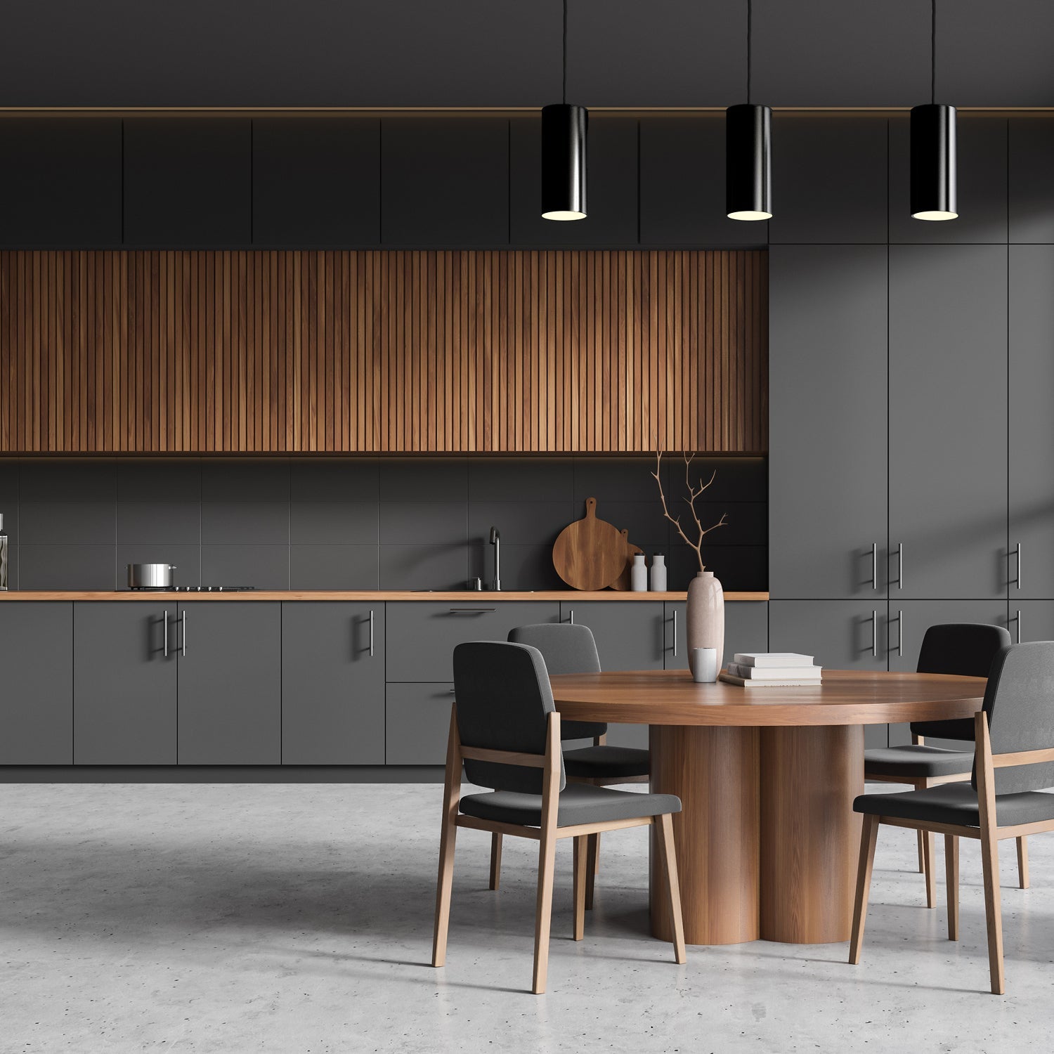 Reflektor szynowy zwieszany 3 - obwodowy 1xGU10 – czarny, lampa na szynoprzewód - LAITICA