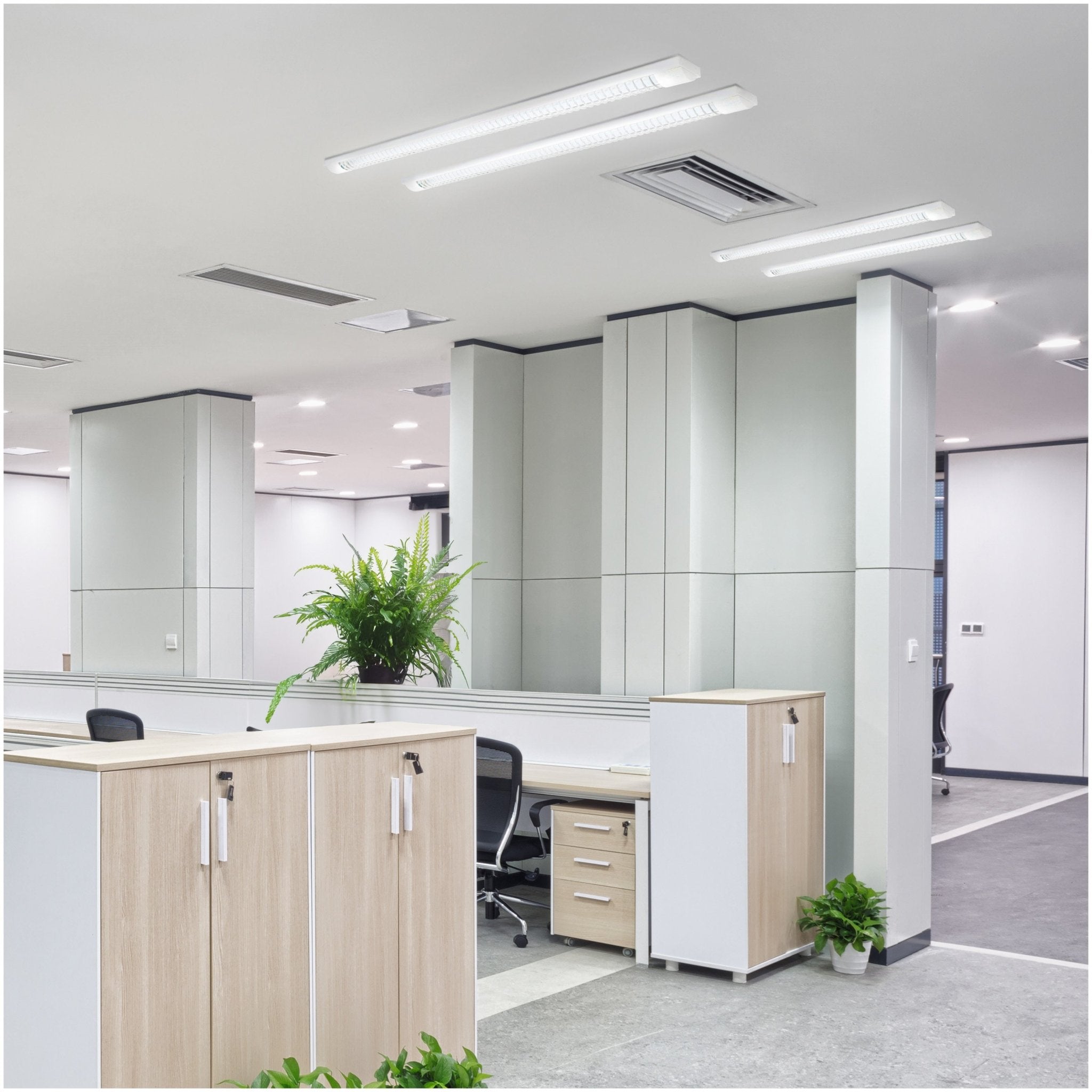 Ścienno - sufitowa oprawa LISA 1x120 na świetlówki LED T8 - LAITICA