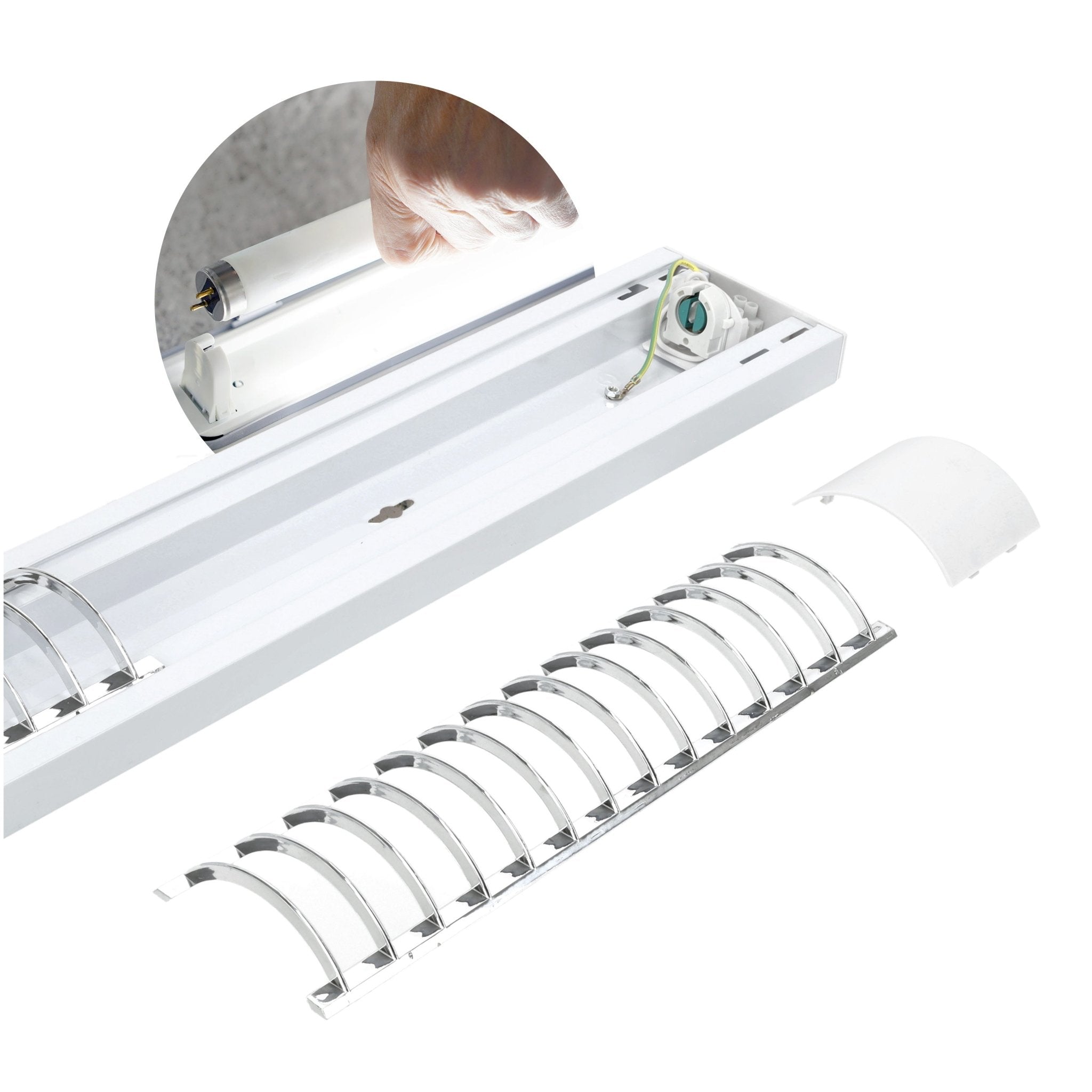 Ścienno - sufitowa oprawa LISA 1x120 na świetlówki LED T8 - LAITICA