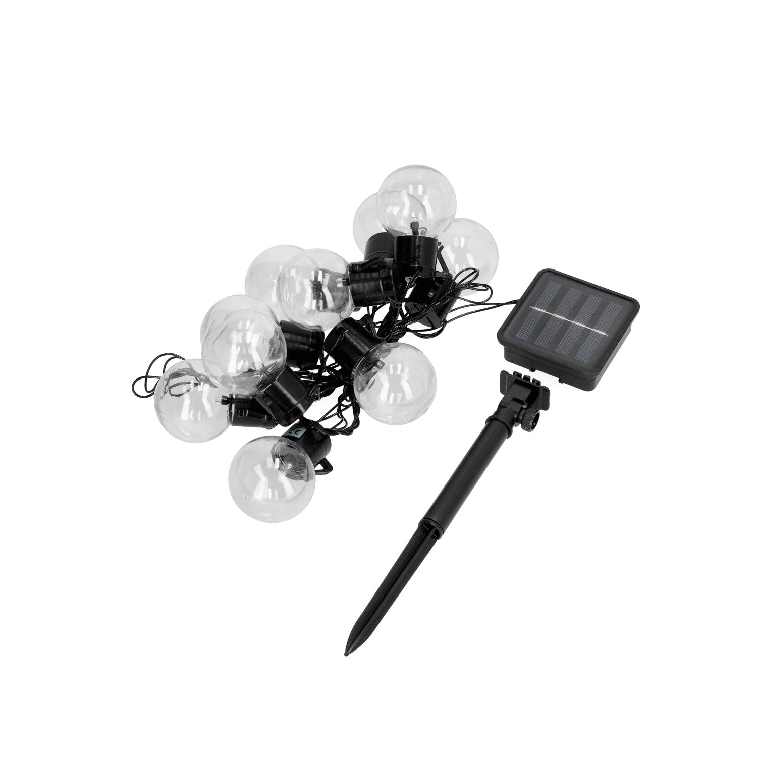 Solarna GIRLANDA ogrodowa LED ASTER 0,12W 10 ozdobnych kulek BARWA ZIMNA - LAITICA