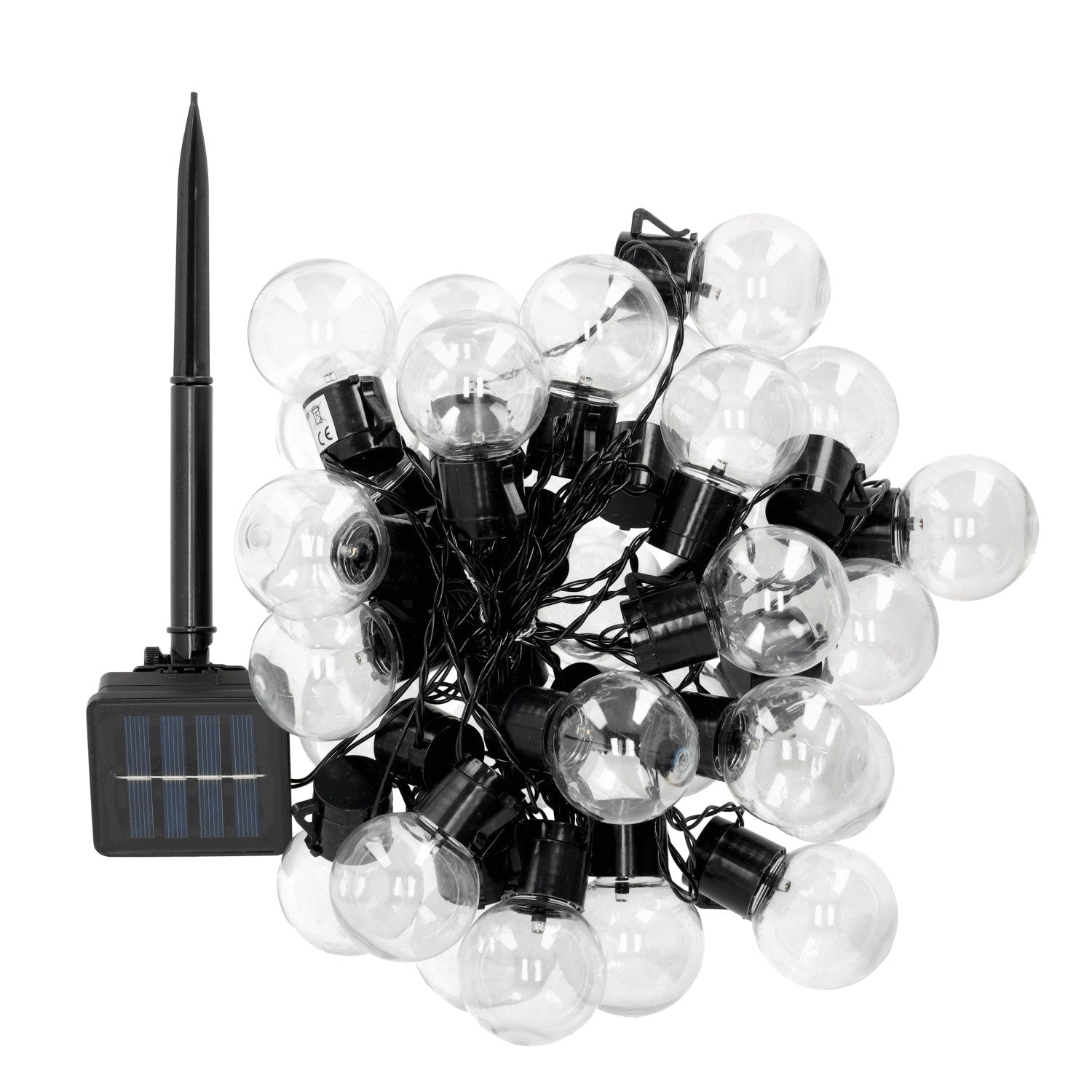 Solarna GIRLANDA ogrodowa LED ASTER 0,12W 30 ozdobnych kulek BARWA CIEPŁA - LAITICA