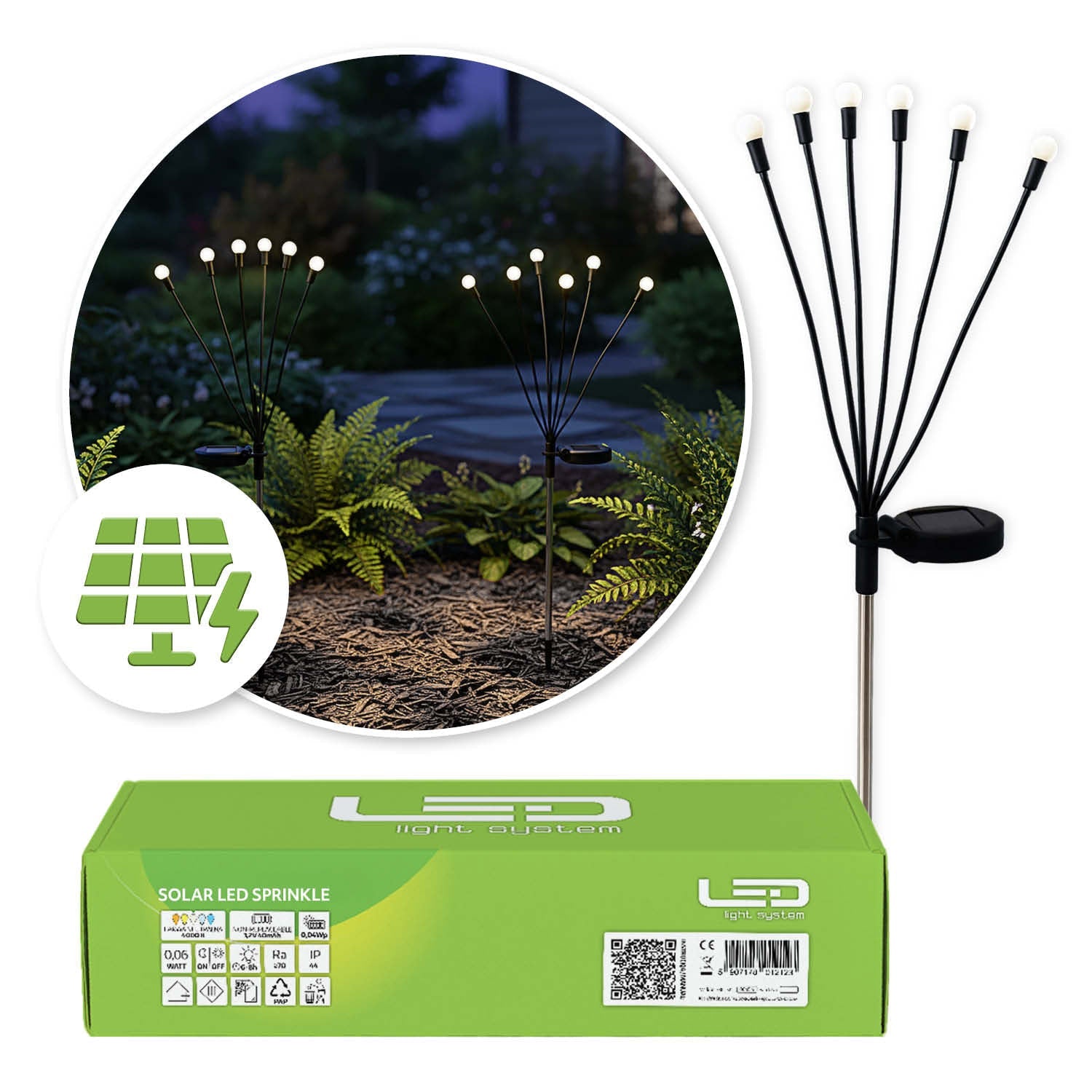 Solarna lampa ogrodowa LED – dekoracyjny słupek dekoracyjny - LAITICA