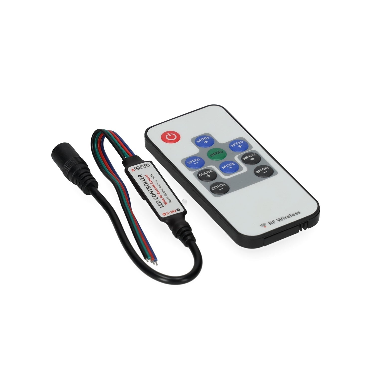 Sterownik LED RGB 5 - poziomów jasności 24V z pilotem - LAITICA