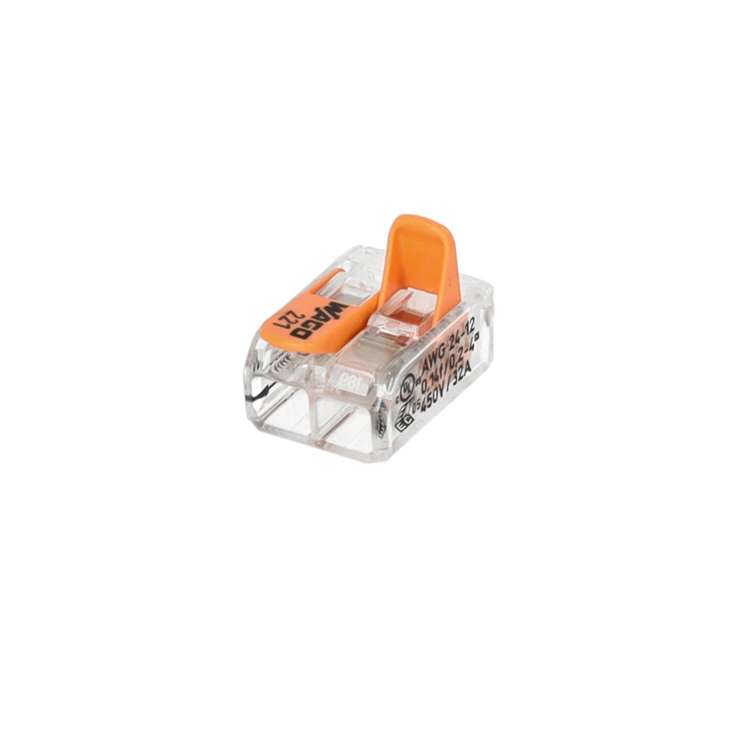 Szybkozłączka WAGO 2 gniazda 0,14 - 4mm 221 - 412 złączka zaciskowa - LAITICA