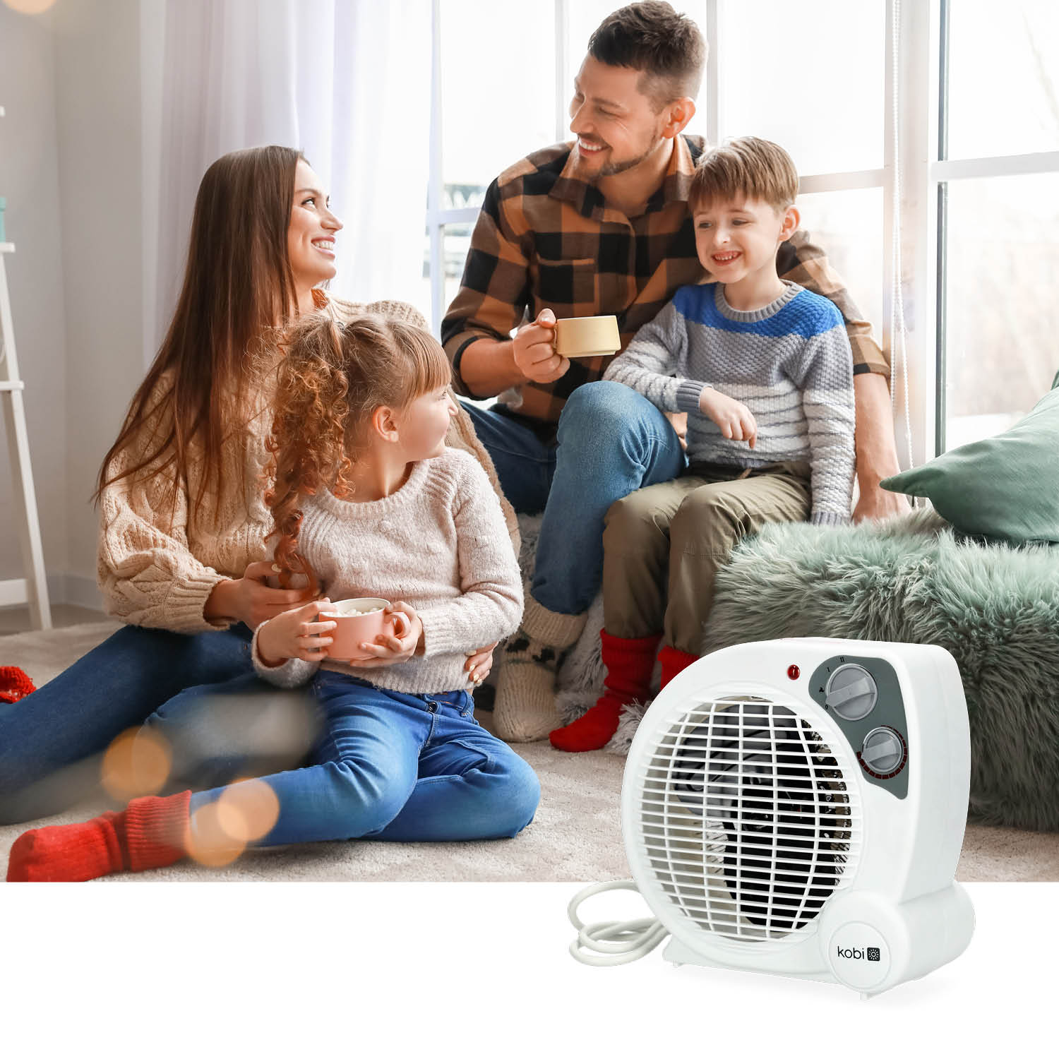 Termowentylator AERO 2000W z regulacją nawiewu - LAITICA