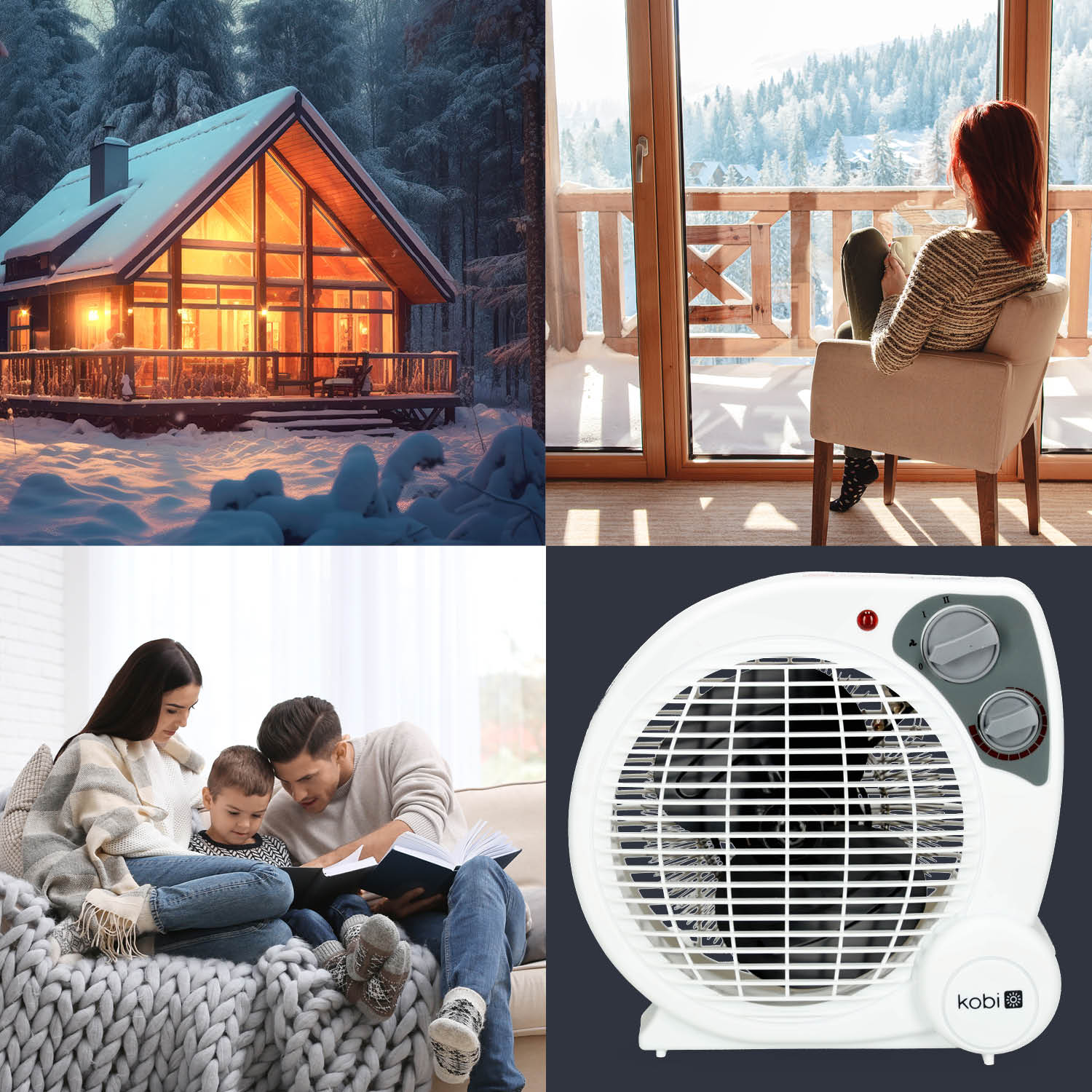 Termowentylator AERO 2000W z regulacją nawiewu - LAITICA