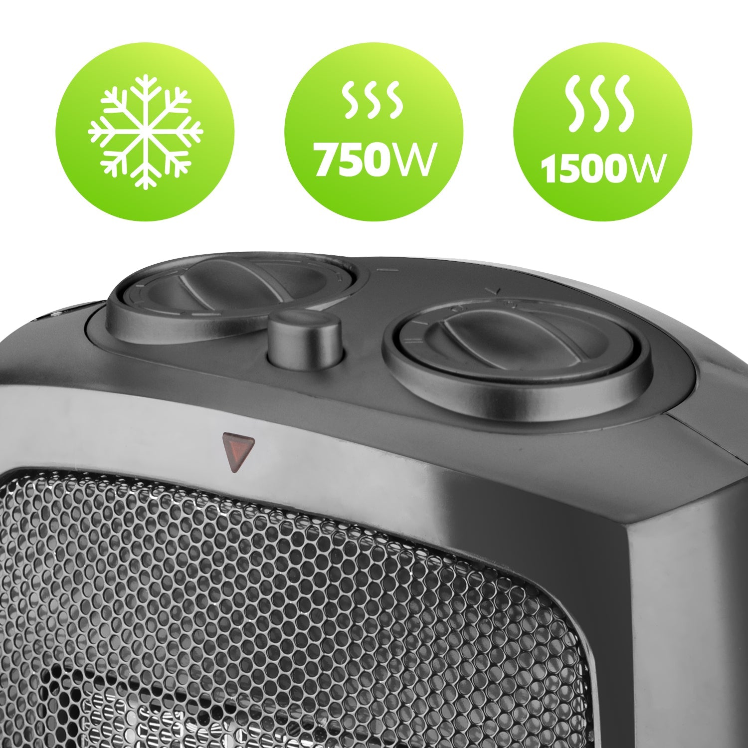 Termowentylator ceramiczny 1500W z termostatem i oscylacją | Elektryczna farelka przenośna - LAITICA