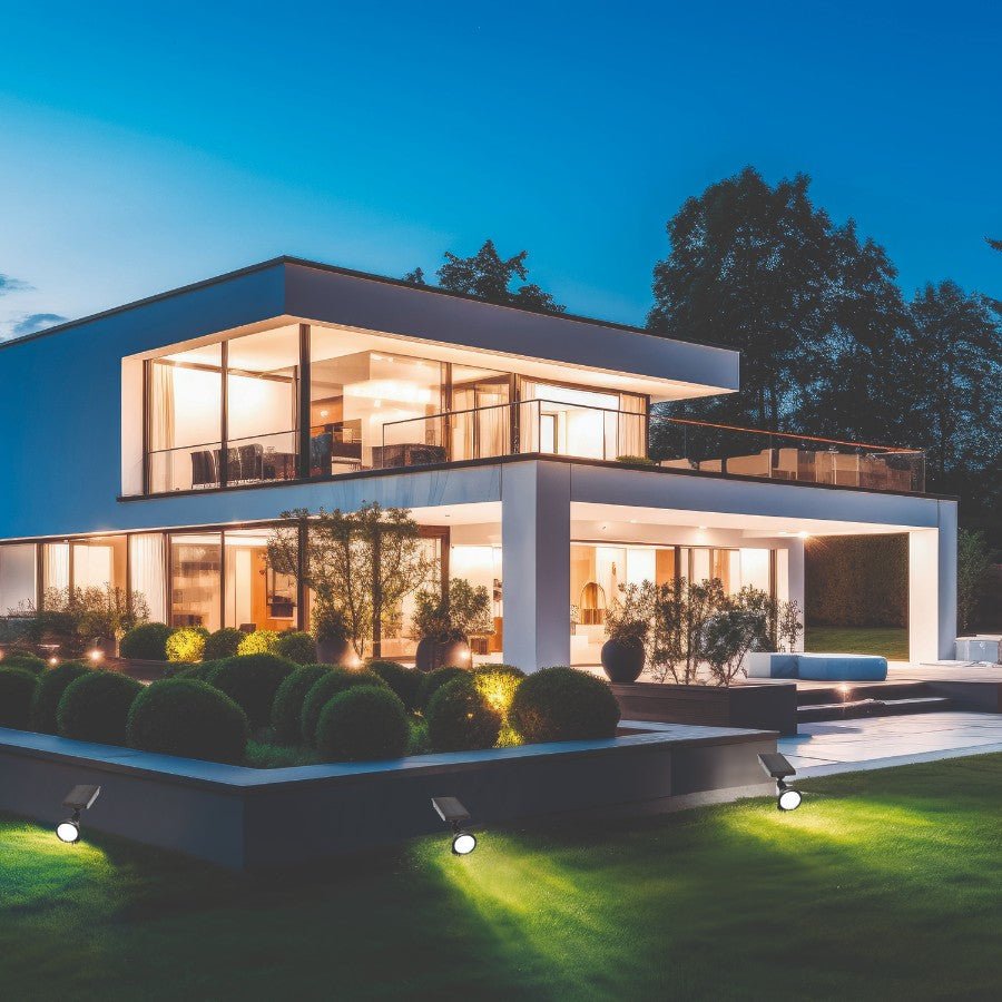 Wbijana lampa solarna CELIN 0,5W do ogrodu BARWA ZIMNA reflektor IP44 - LAITICA