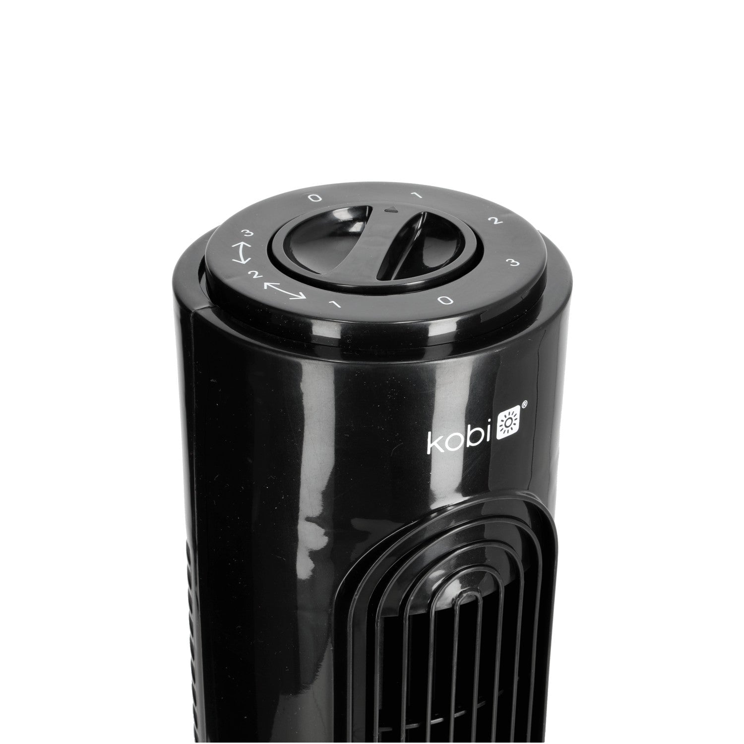 Wentylator kolumnowy NOIR 45W CZARNY stojący 3 PRĘDKOŚCI cichy obrotowy - LAITICA