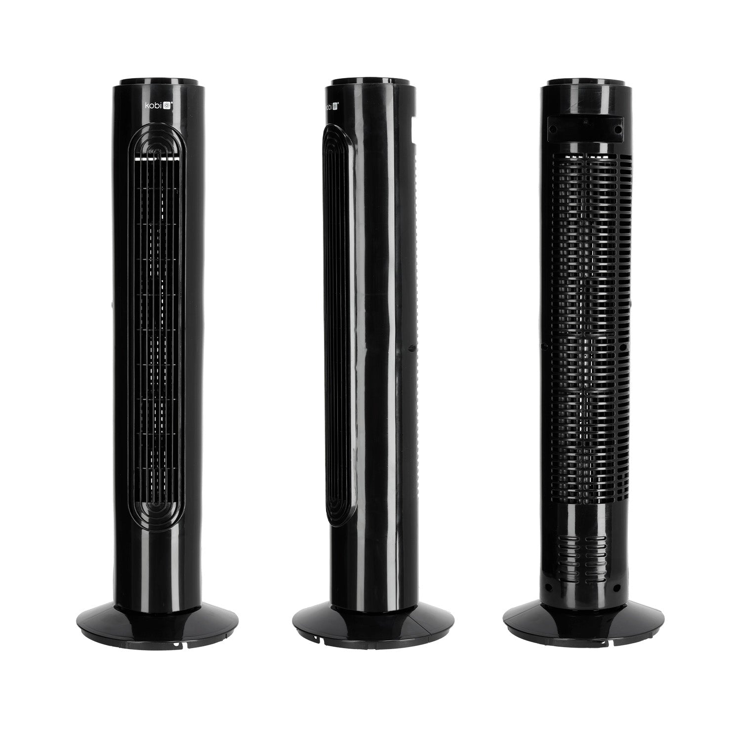 Wentylator kolumnowy NOIR 45W CZARNY stojący 3 PRĘDKOŚCI cichy obrotowy - LAITICA