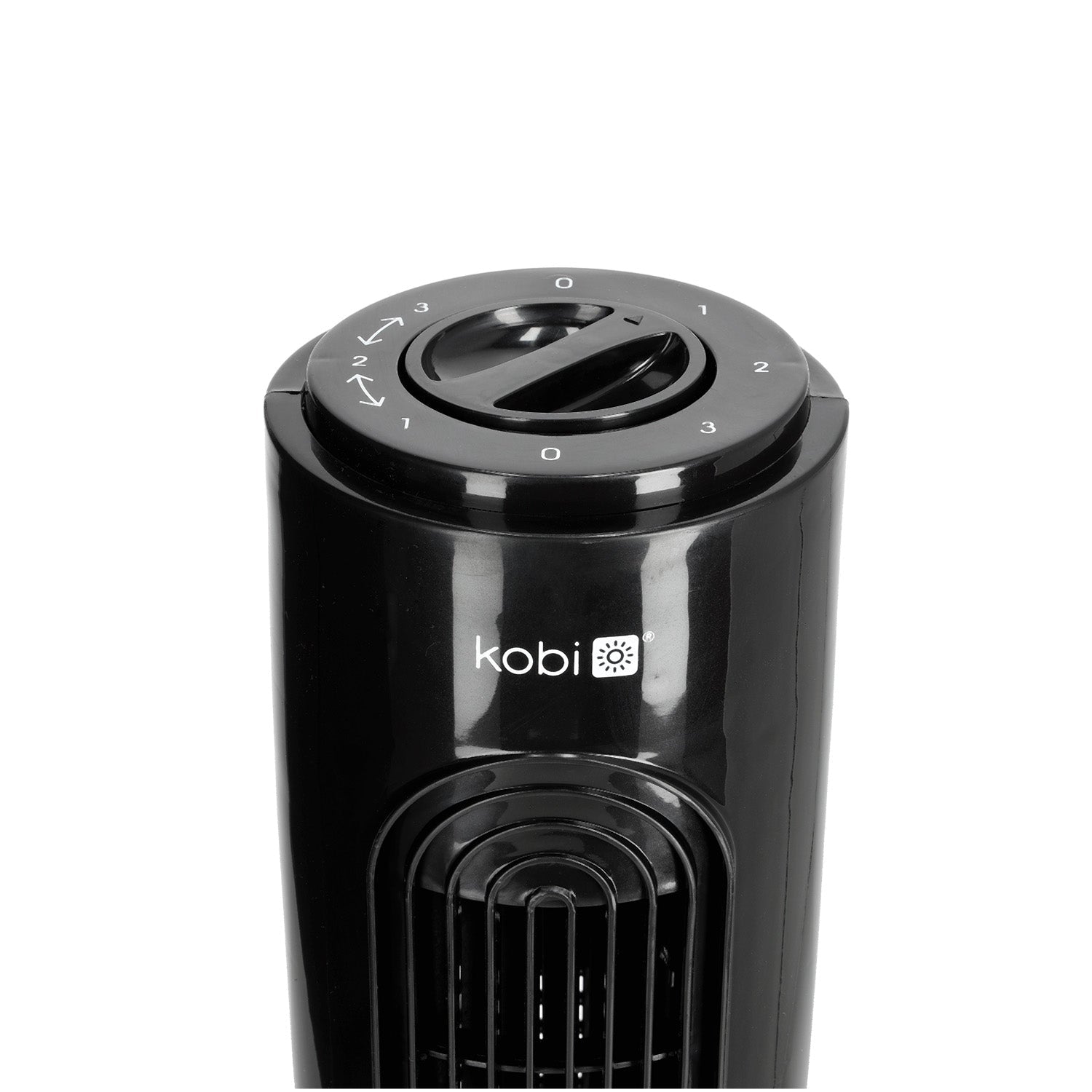 Wentylator kolumnowy NOIR 45W CZARNY stojący 3 PRĘDKOŚCI cichy obrotowy - LAITICA