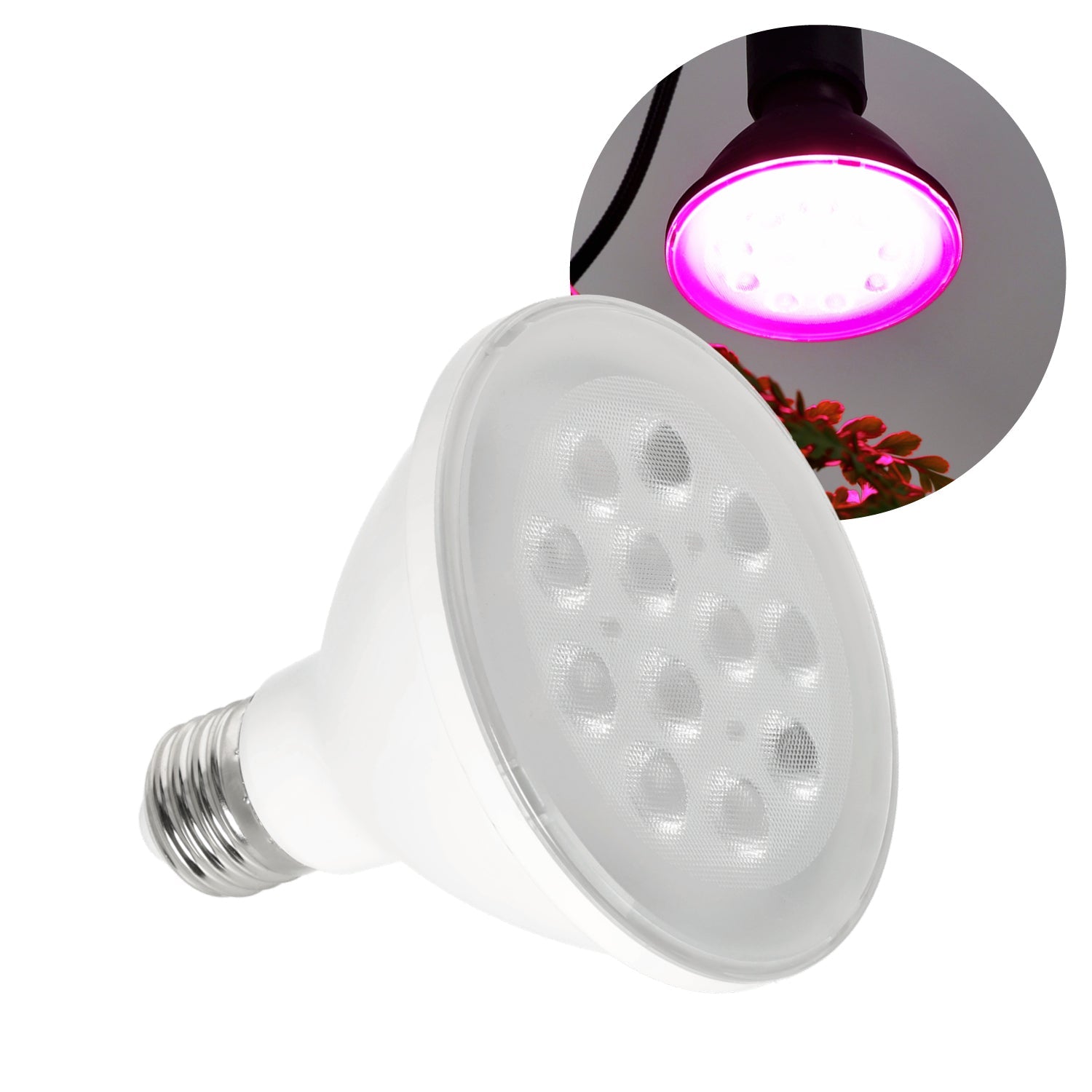 Żarówka biała LED 9W do Uprawy Roślin E27 do Wzrostu Doświetlania - LAITICA