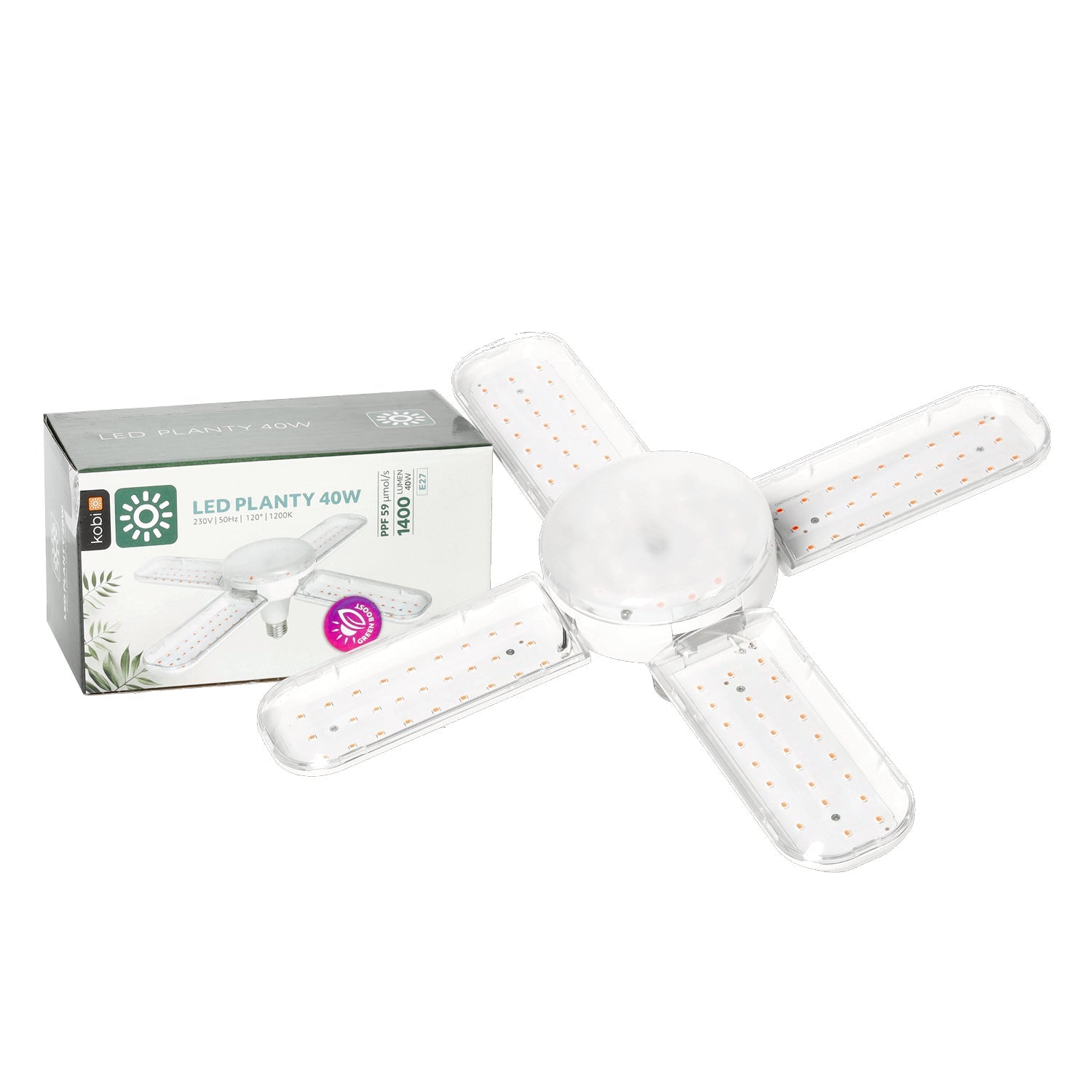 Żarówka Lampa Do Uprawy Wzrostu Roślin 40W E27 Oświetlenie LED Mocna - LAITICA