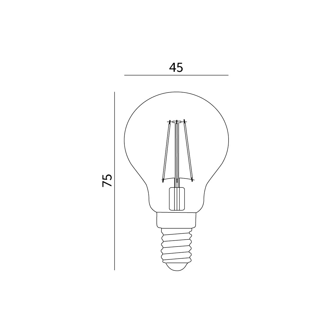 Żarówka LED 4W E14 barwa CIEPŁOBIAŁA 360 stopni 470lm - LAITICA