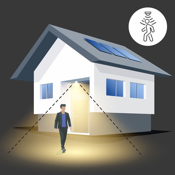 Żarówka LED 9W E27 PREMIUM barwa ciepłobiała 3000K czujnik ruchu i natężenia światła - LAITICA