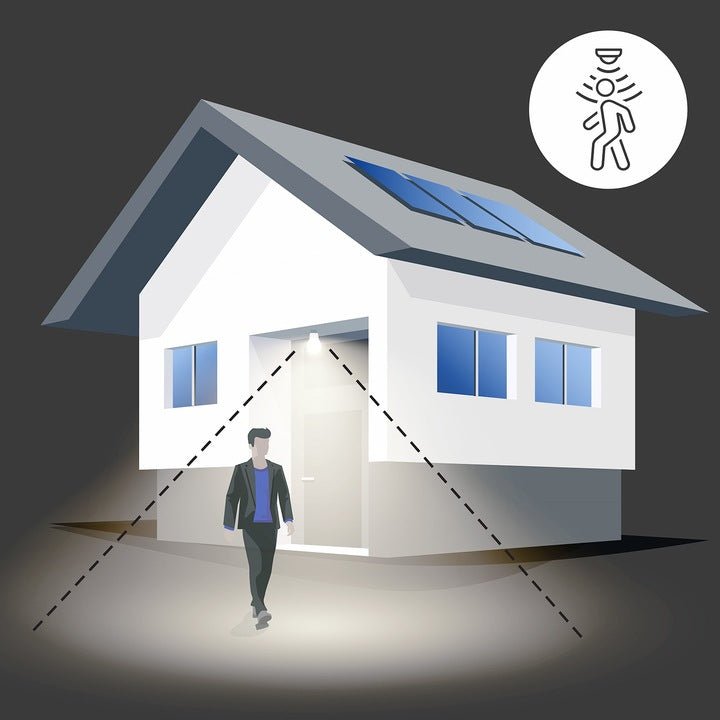 Żarówka LED 9W E27 PREMIUM barwa neutralna 4000K czujnik ruchu i natężenia światła - LAITICA