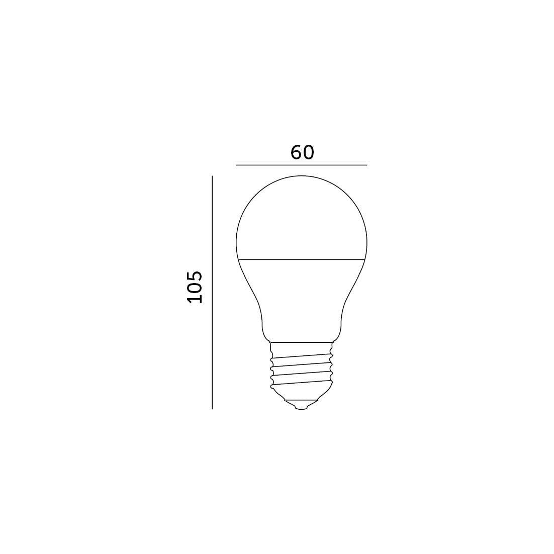 Żarówka LED GS 8,5W E27 barwa NEUTRALNA BIAŁA 240 stopni 806lm - LAITICA