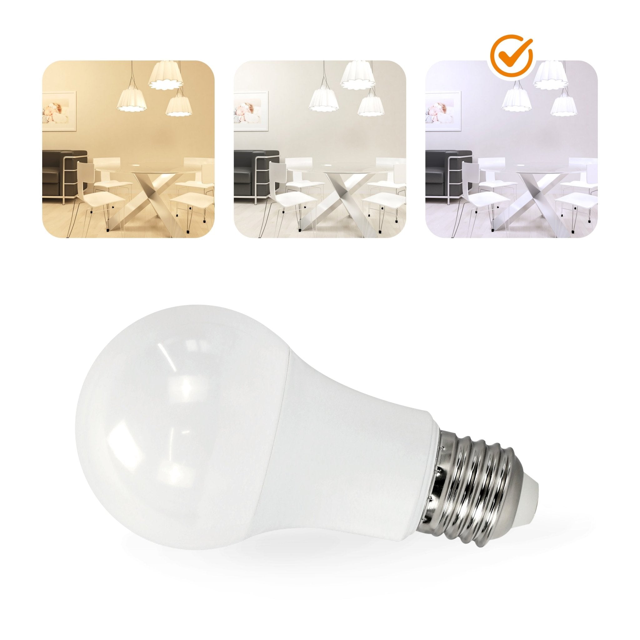 Żarówka LED GS E27 Kulka 10,5W 6500K Barwa Zimna biała 1055lm 200 stopni - LAITICA